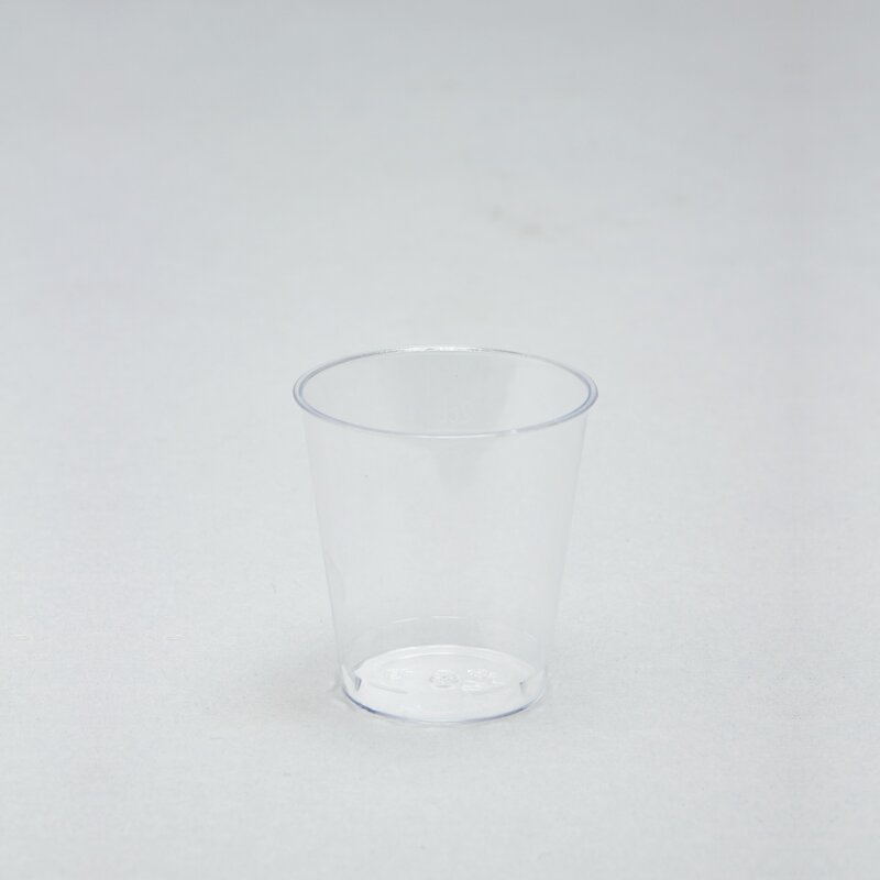 Plastic Shot Glass 1 5/8" 1oz 25pc/bag - Clear