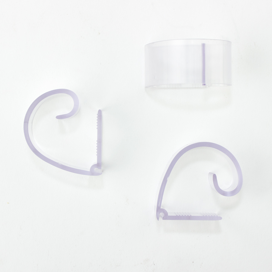Plastic Clear Clips for Table Cover & Skirt  ¾"