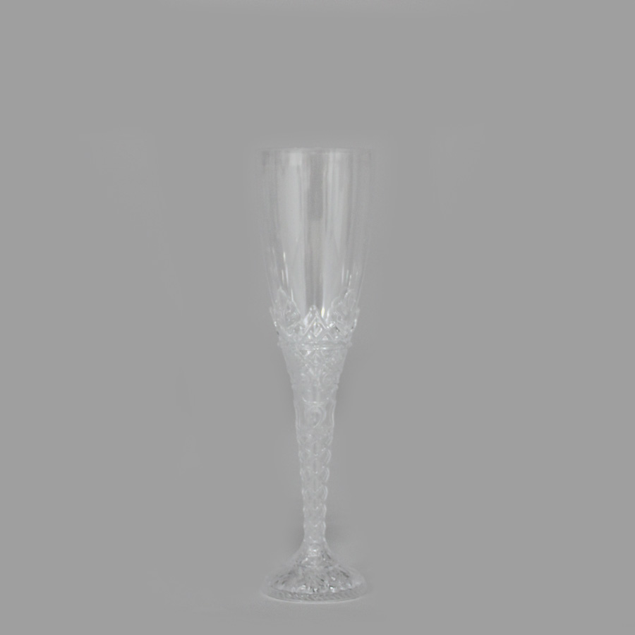 Plastic Champagne Flutes 8" - Clear