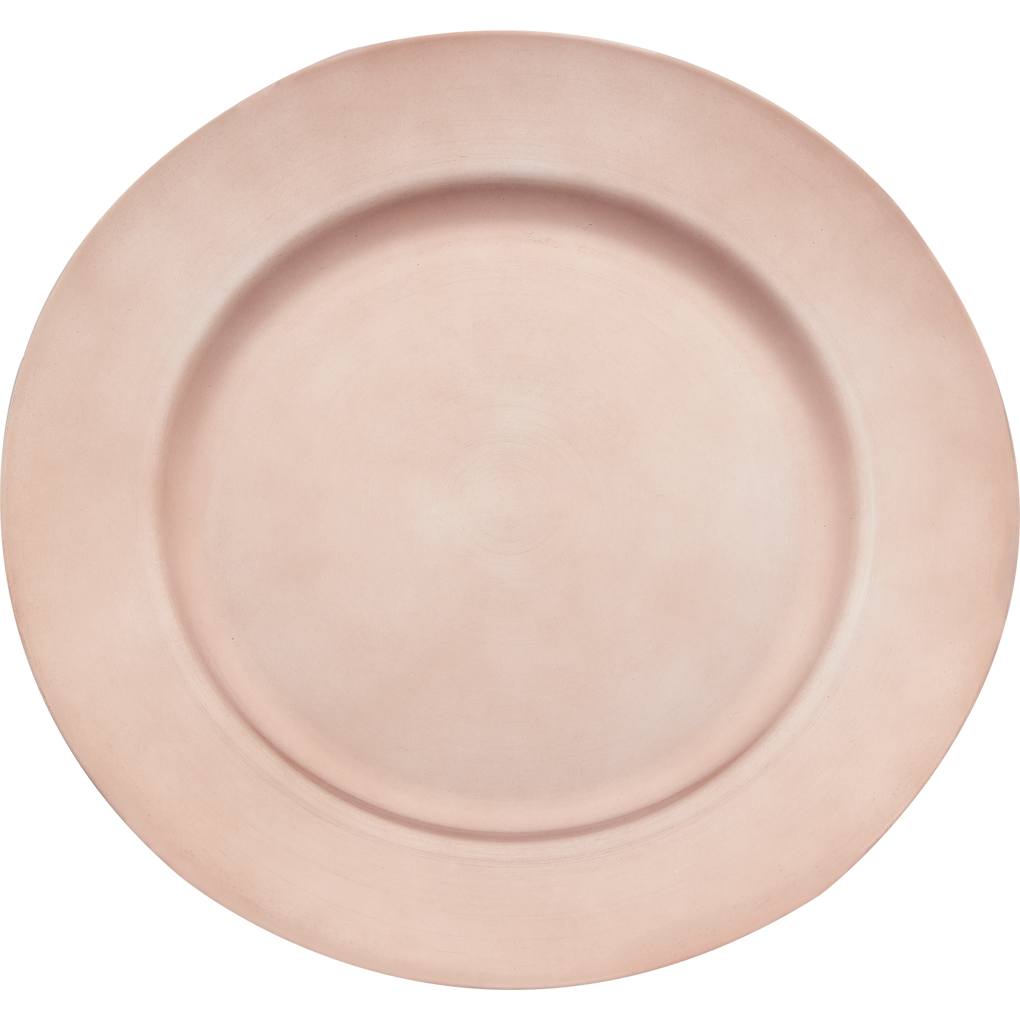 Flat Edge Plastic Charger Plate 13" - Rose Gold