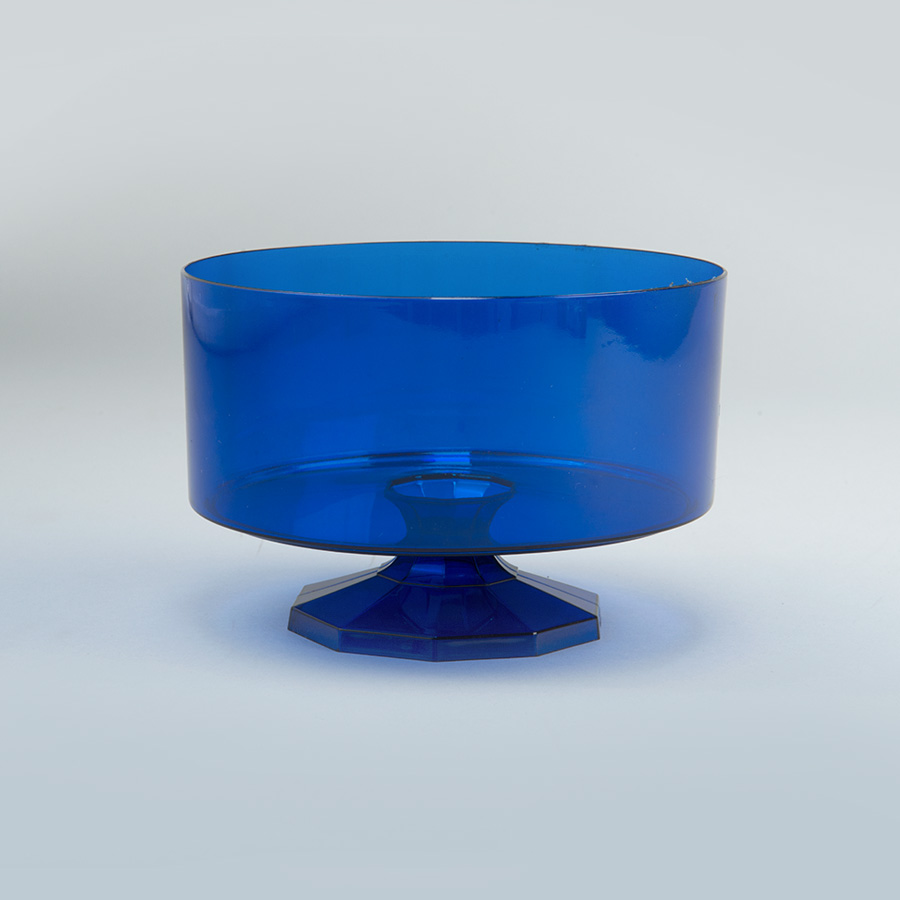 Plastic Trifle Pedestal Container 4½" - Royal Blue