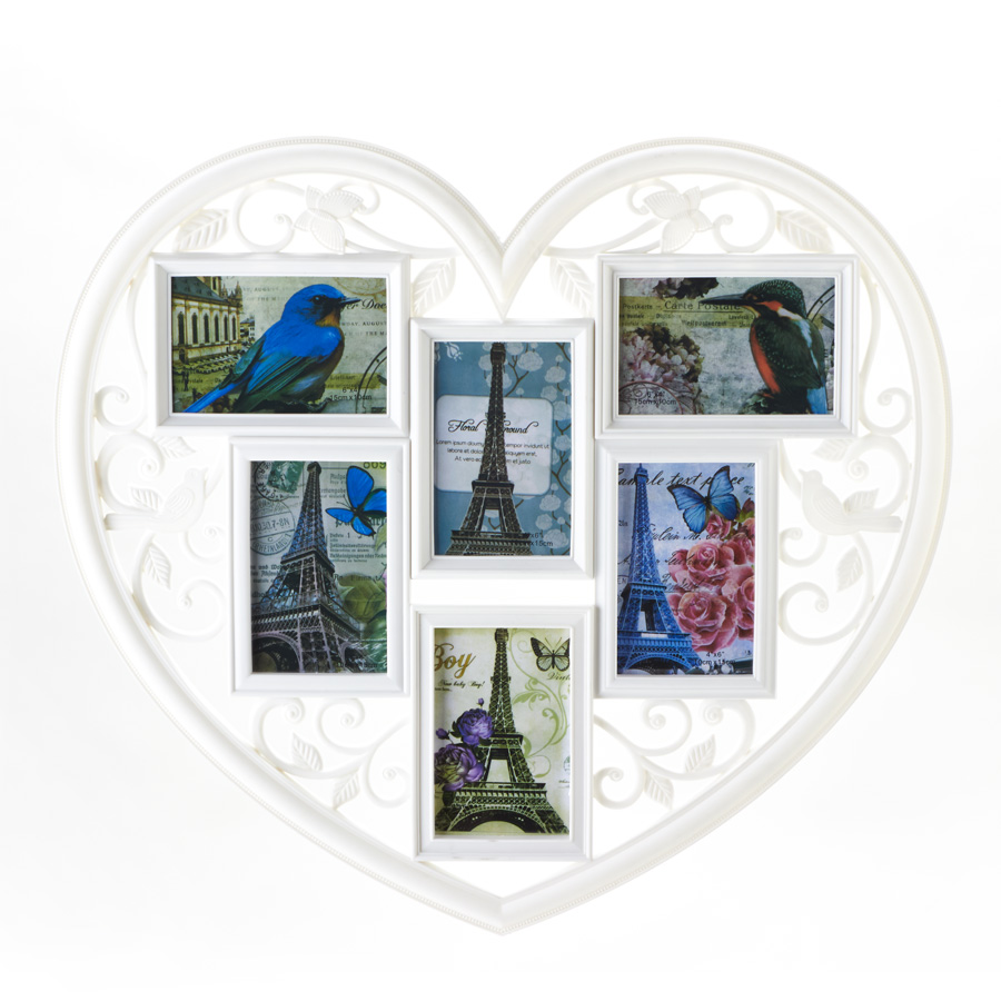 Heart Shaped Picture Collage Frame