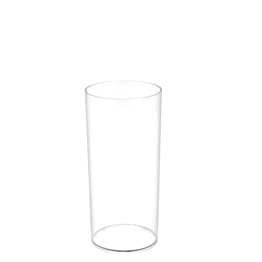 Plastic Cylinder Vase 12" - Clear