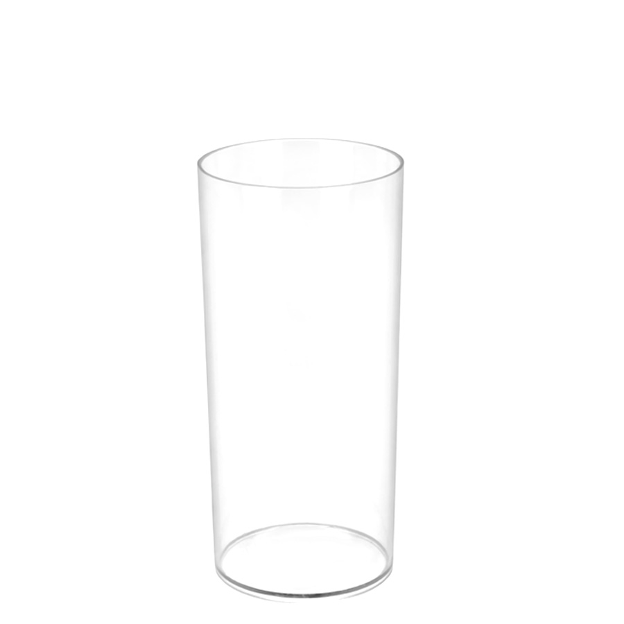 Plastic Cylinder Vase 16" - Clear