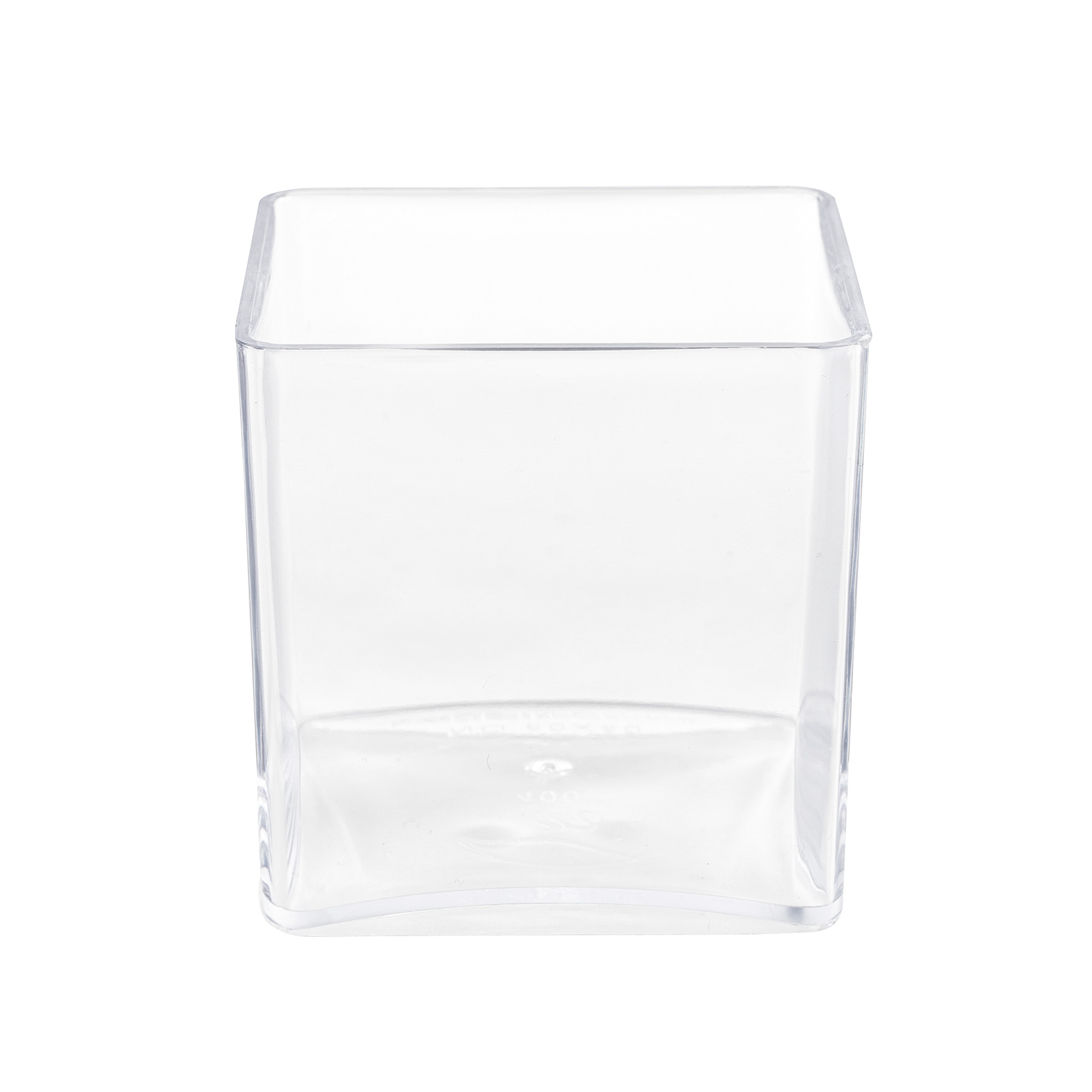 Plastic Square Container 5" - Clear