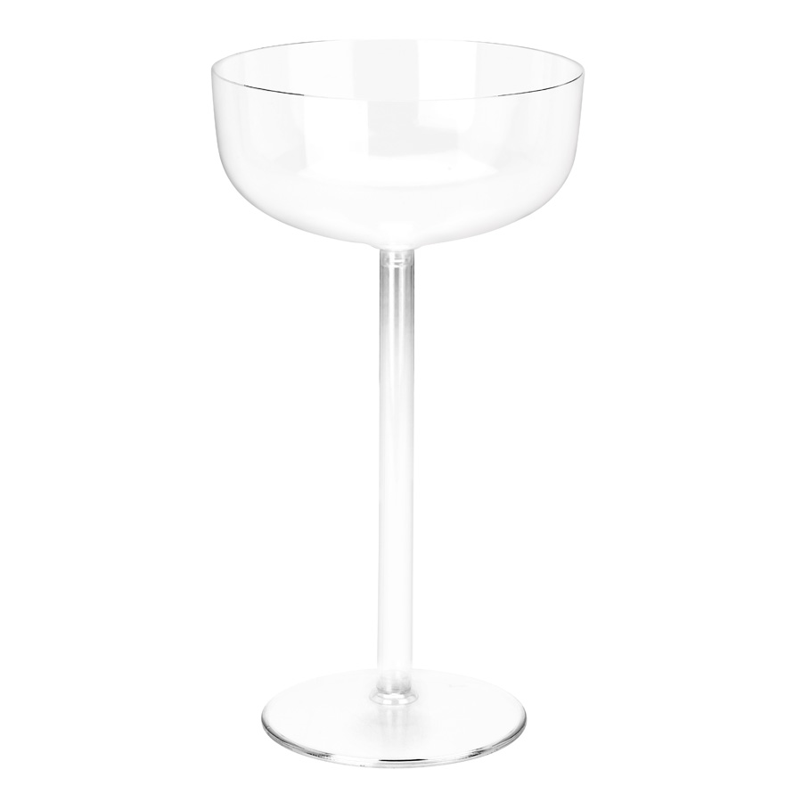 Plastic Large Wine Glass Centerpiece- Clear