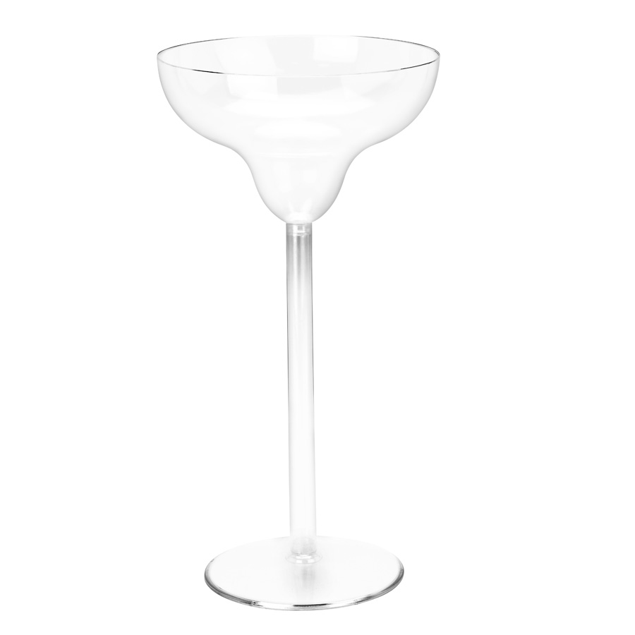 Plastic Large Margarita Glass Centerpiece - Clear