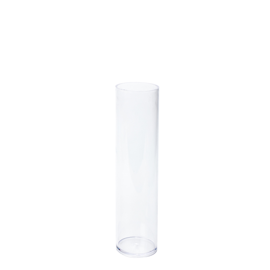 Plastic Cylinder Vase 15" - Clear