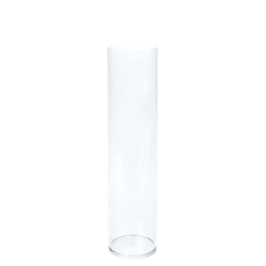 Plastic Cylinder Vase 19" - Clear