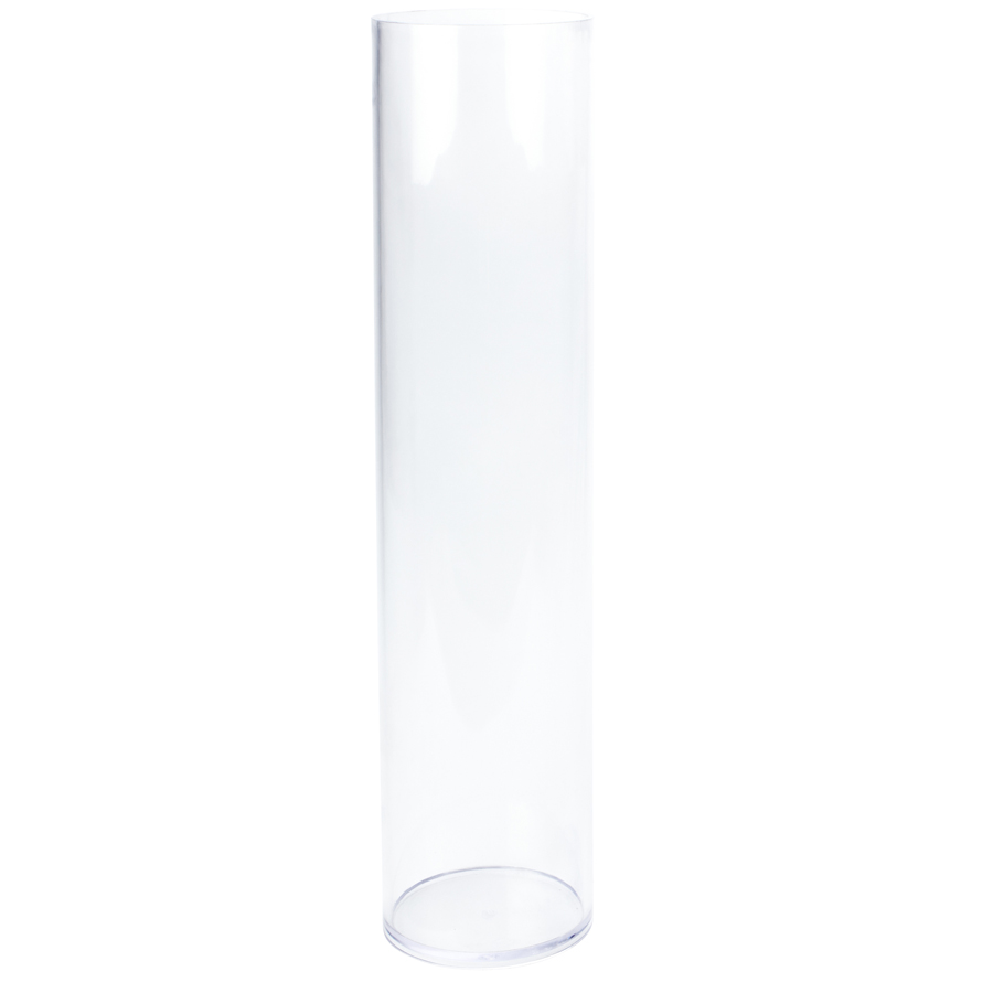 Plastic Cylinder Vase 22¾" - Clear