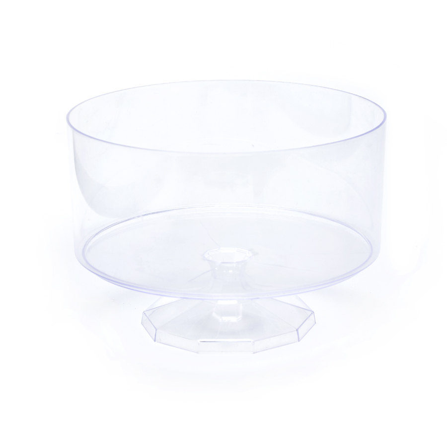 Plastic Trifle Pedestal Container 5¼" - Clear