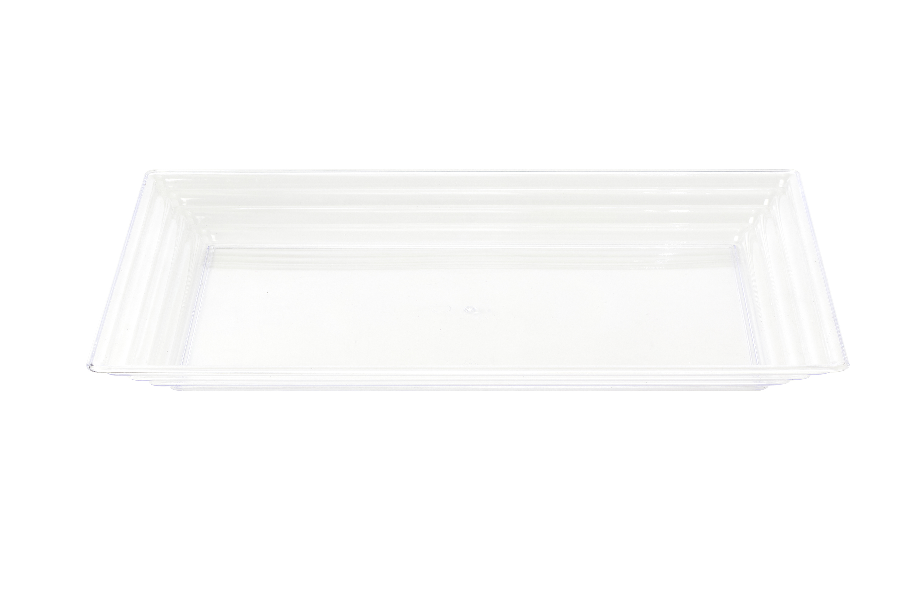 Rectanglar Plastic Tray - Clear