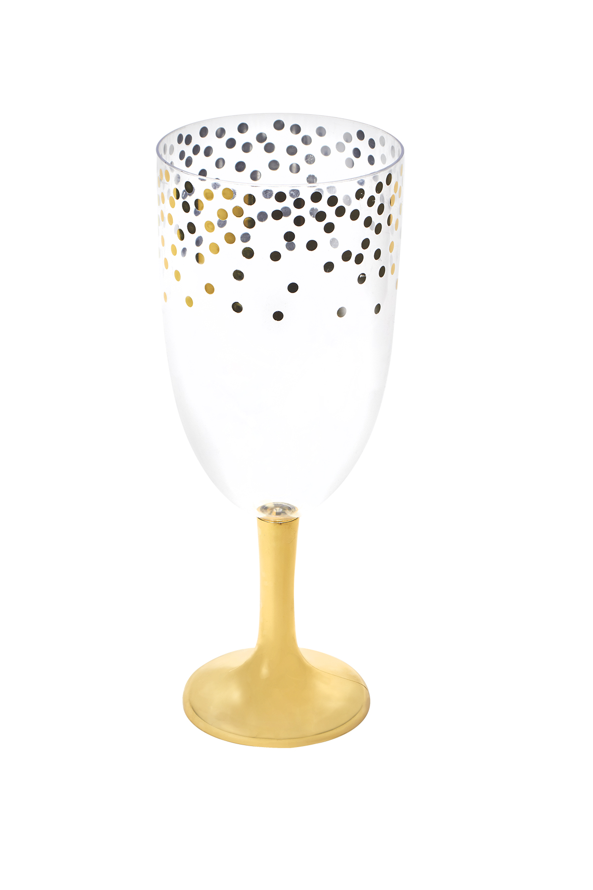Plastic Jumbo Wine Glass  12½" - Gold