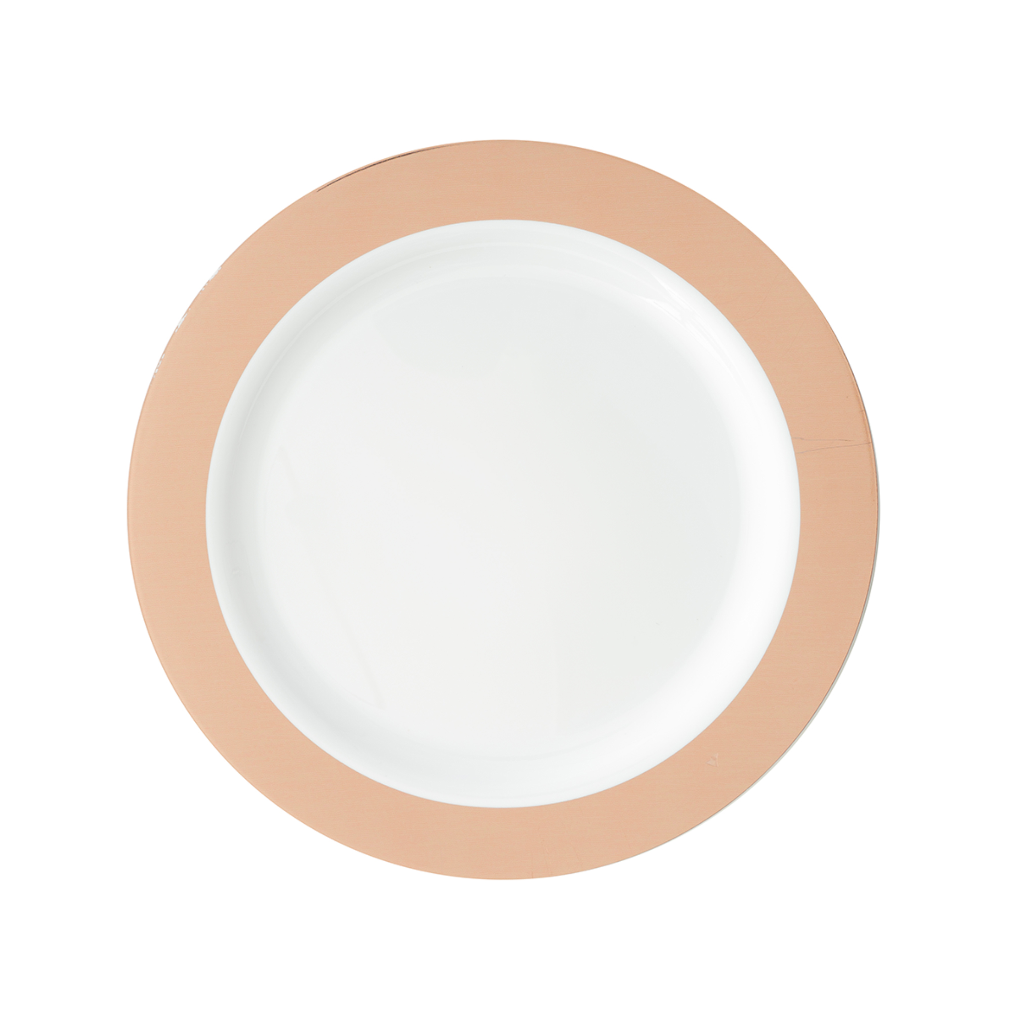 Disposable Deluxe Plate With Hot Stamping 10½" - Rose Gold