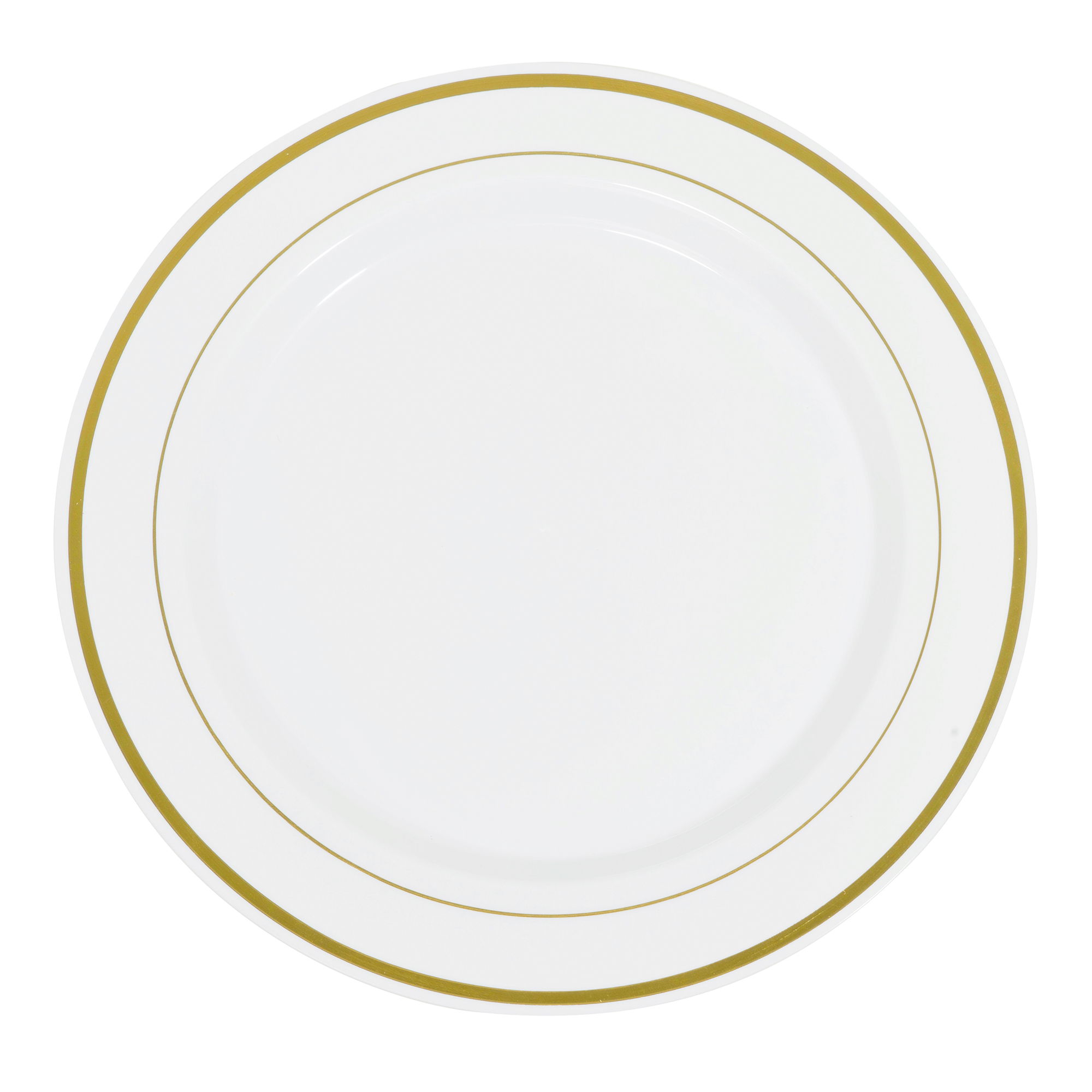 Disposable Deluxe Plate Set 10½" 40pc/pack - Gold