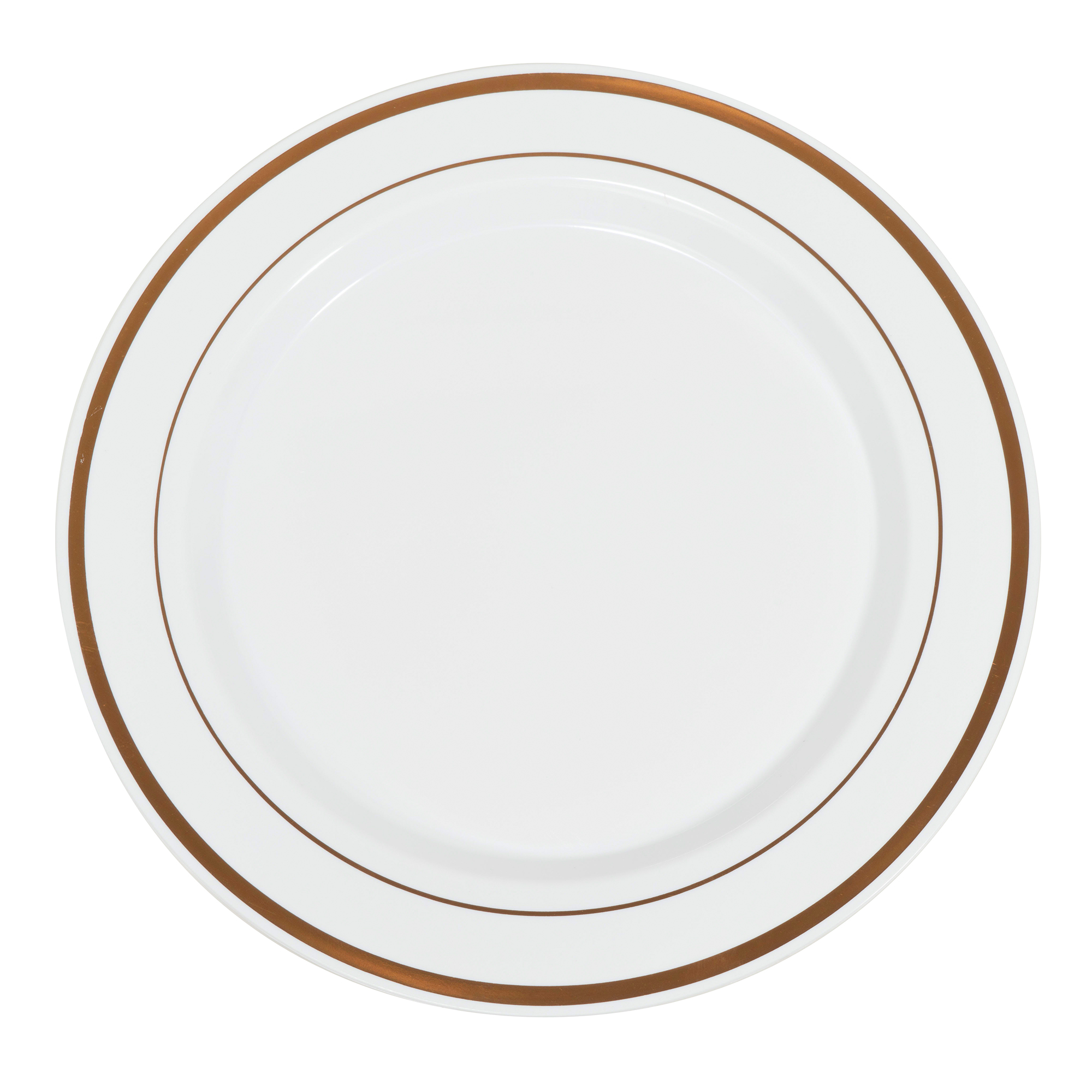 Disposable Deluxe Plate Set 10½" 40pc/pack - Rose Gold