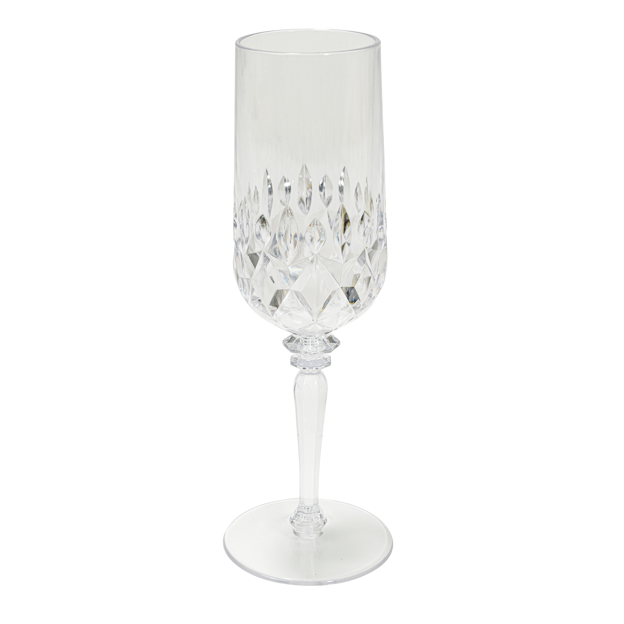 Plastic Champagne Flutes 6oz - Clear