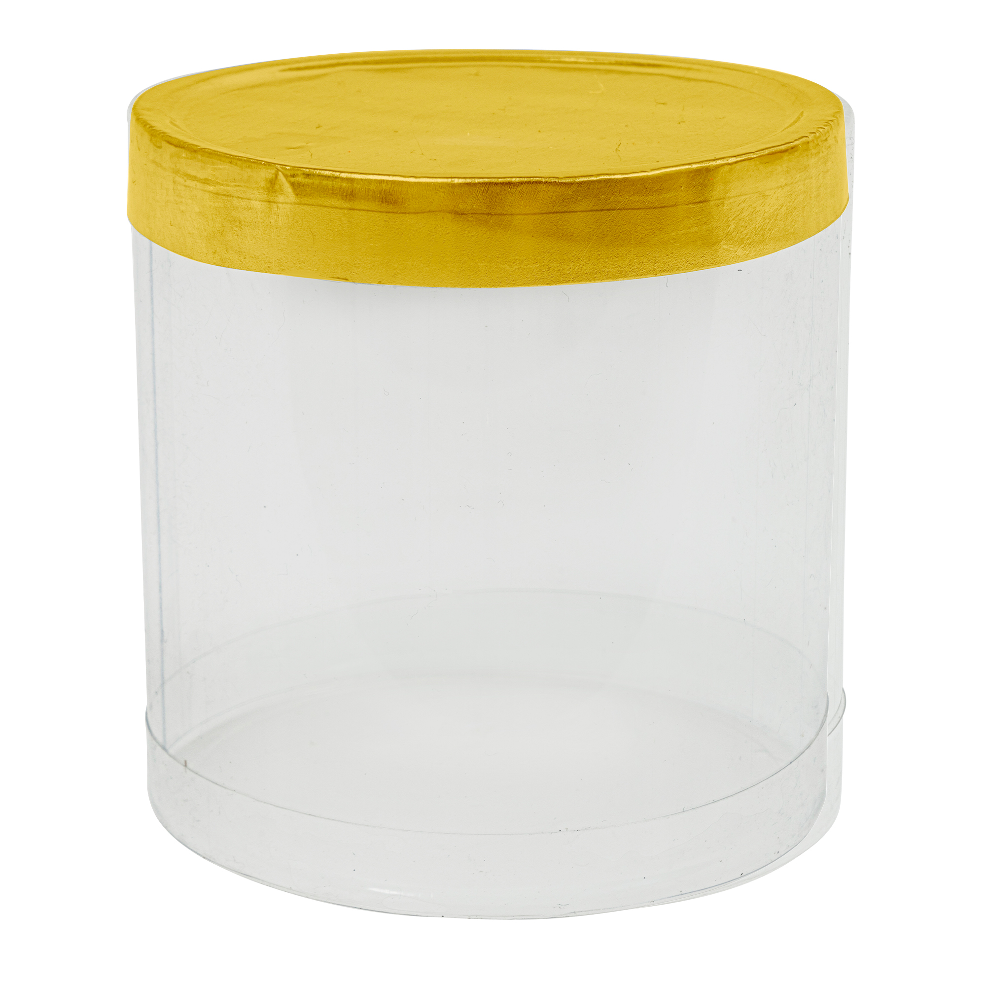 Cylinder PVC Container 2" 12pc/pack - Gold