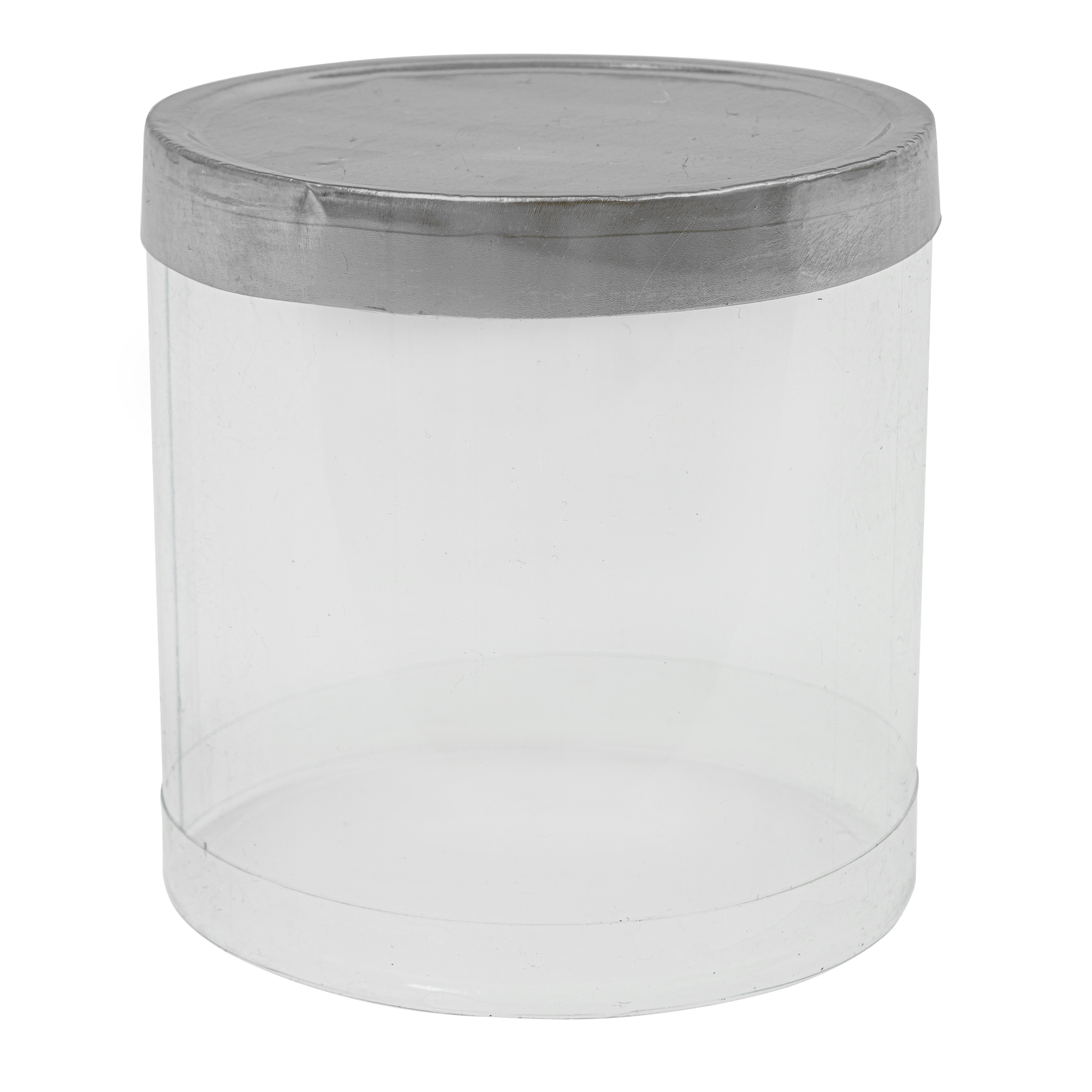 Cylinder PVC Container 2" 12pc/pack - Silver