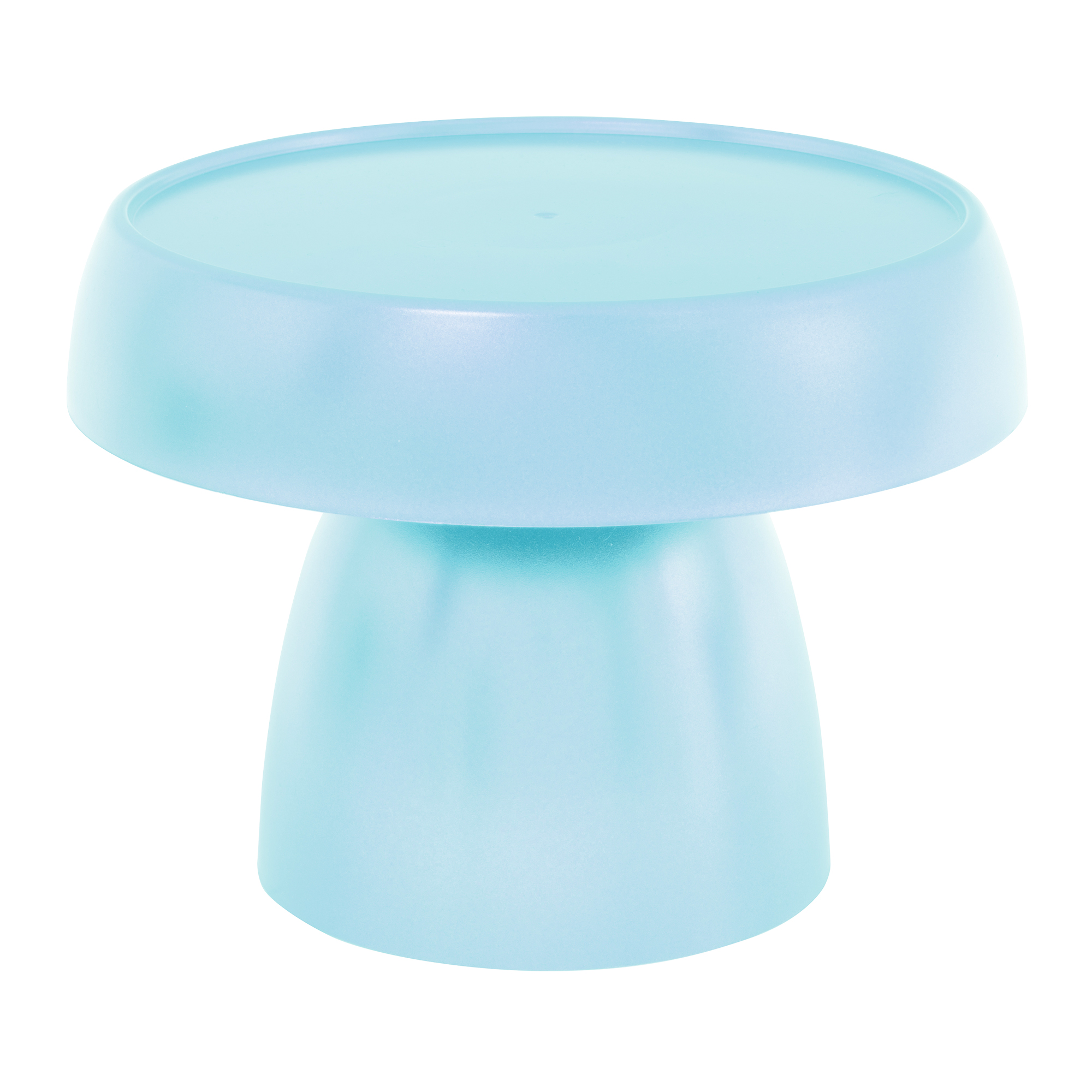 Plastic Mushroom Treat Stand 8" - Blue