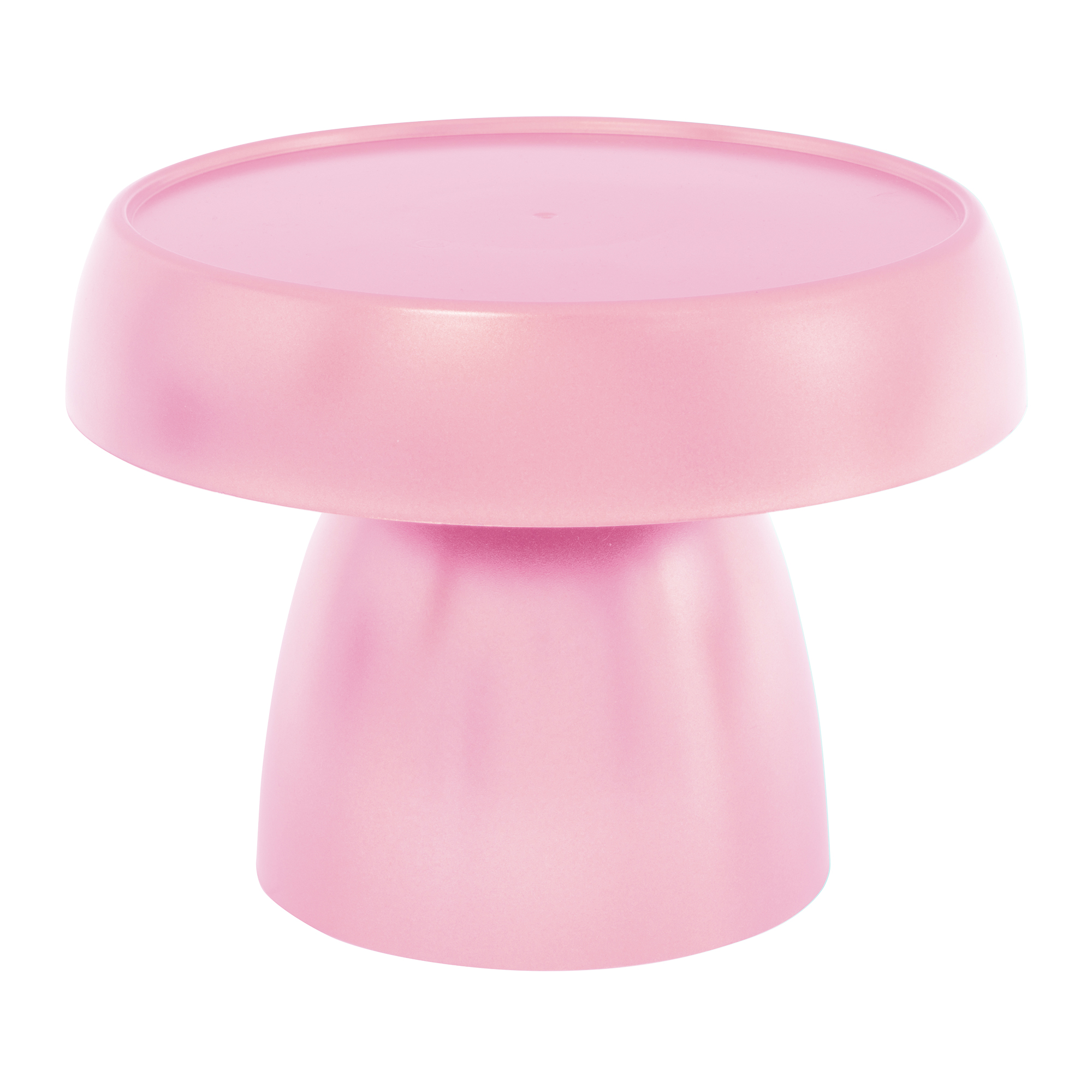 Plastic Mushroom Treat Stand 8" - Pink