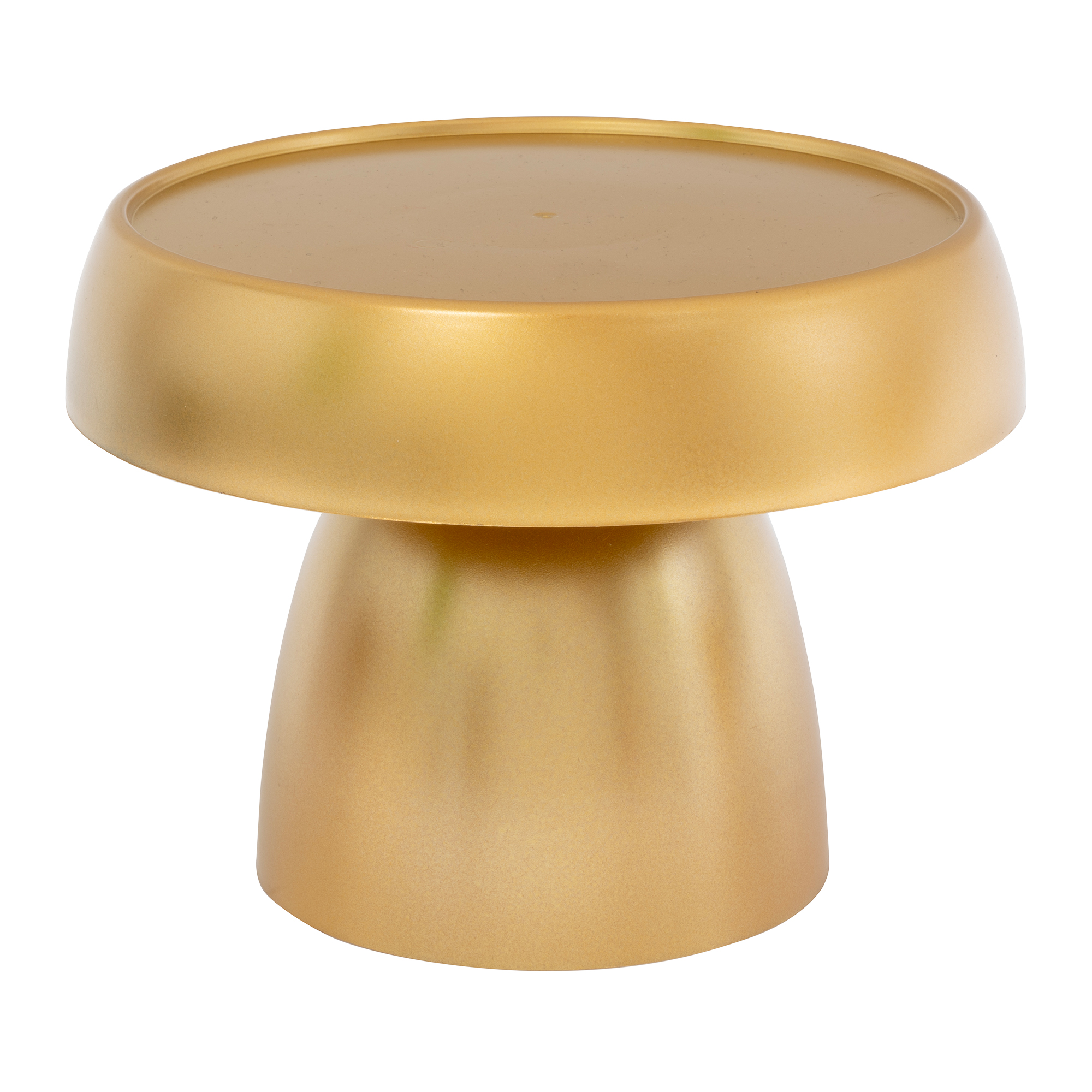 Plastic Mushroom Treat Stand 8" - Gold