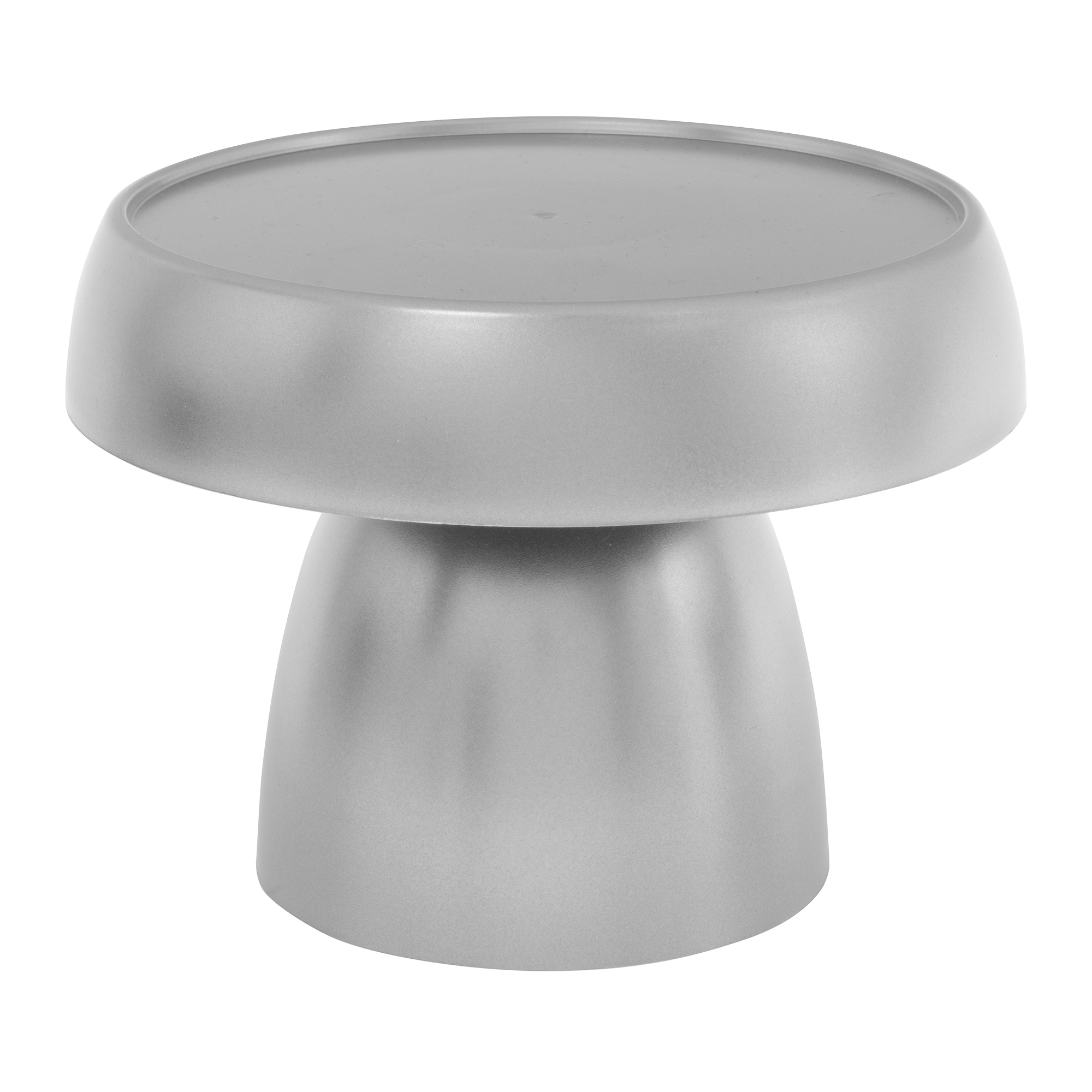 Plastic Mushroom Treat Stand 8" - Silver