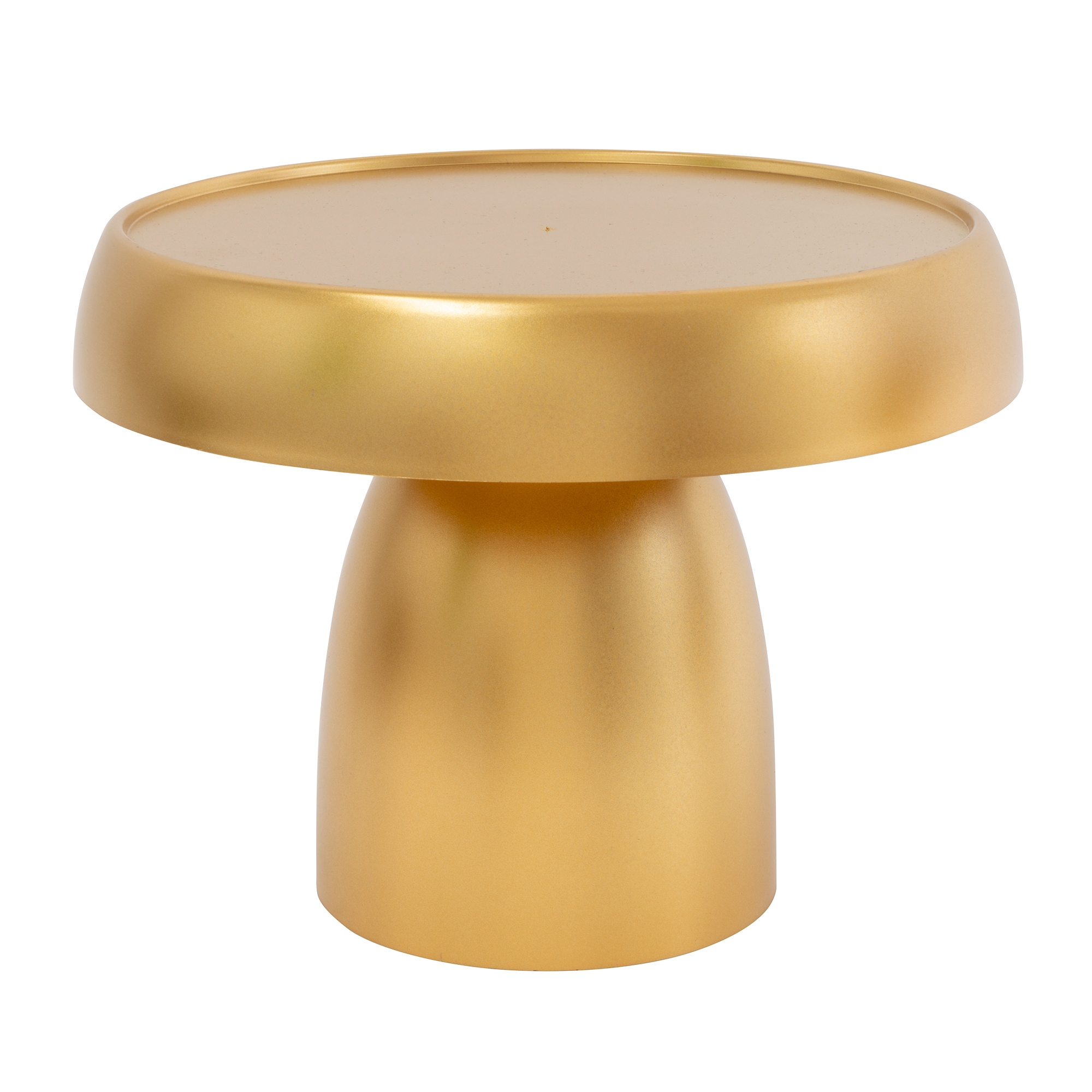 Plastic Mushroom Treat Stand 9½" - Gold