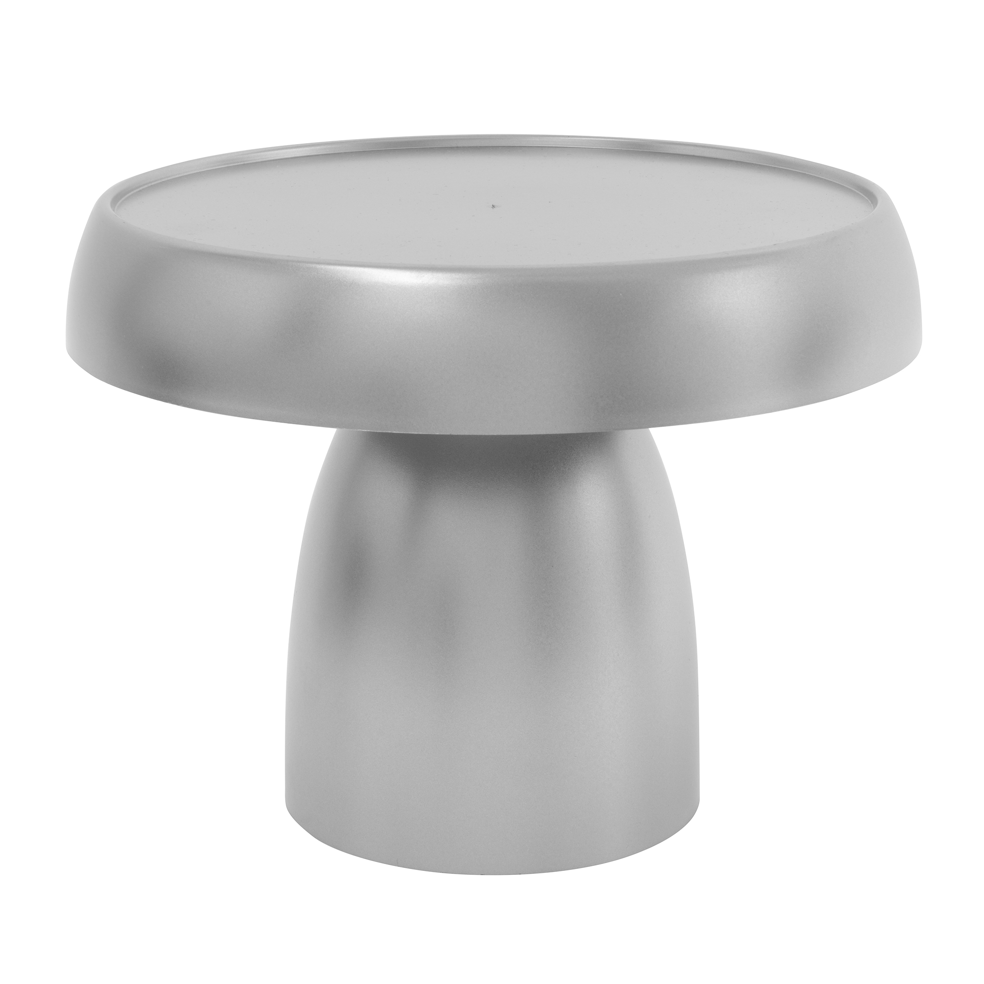 Plastic Mushroom Treat Stand 9½" - Silver