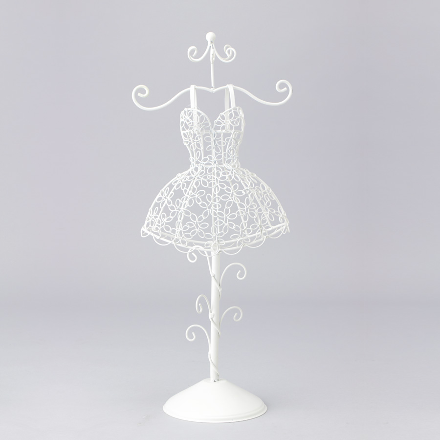 Decorative Wire Dress 18½"- White