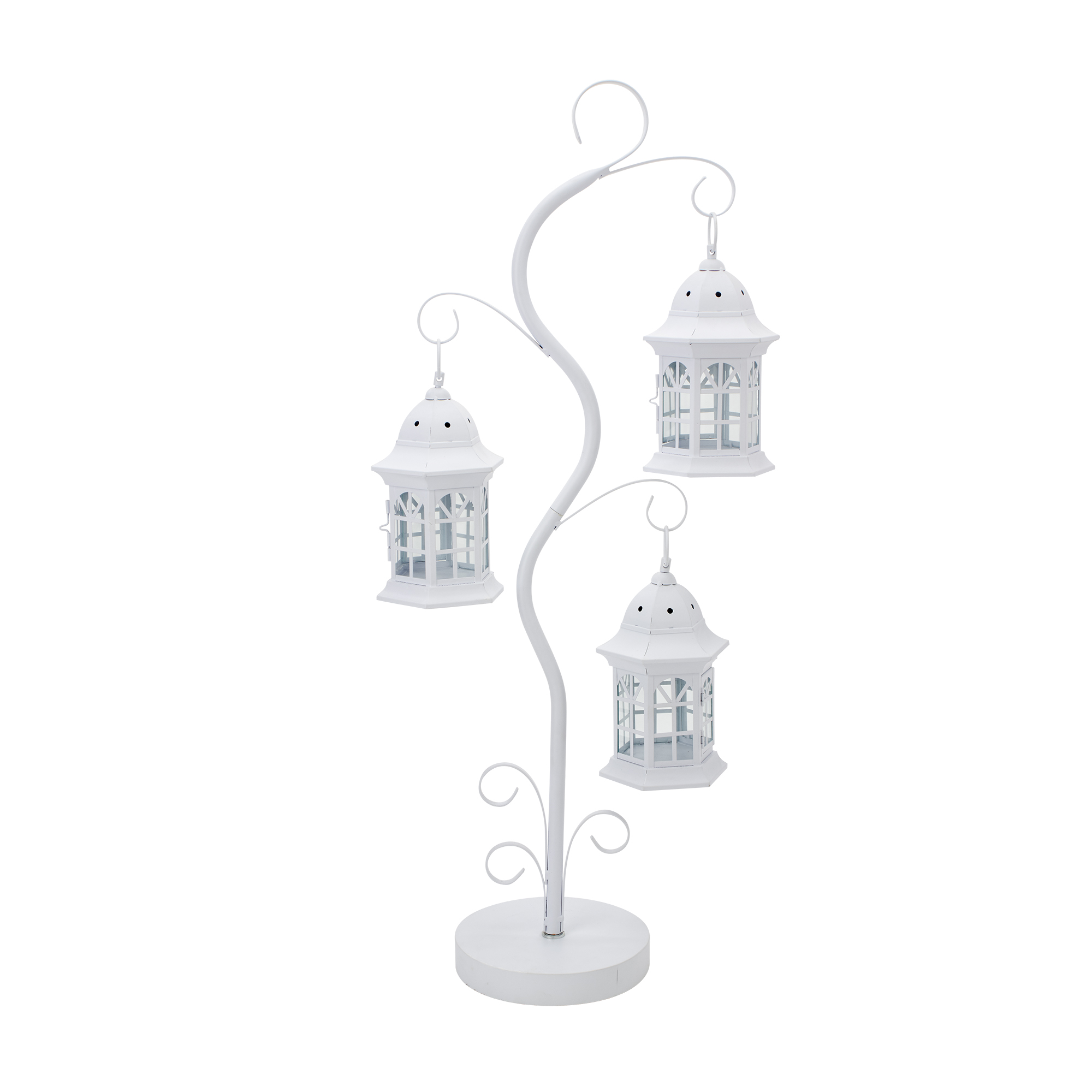Metal Lanterns 35½”- White