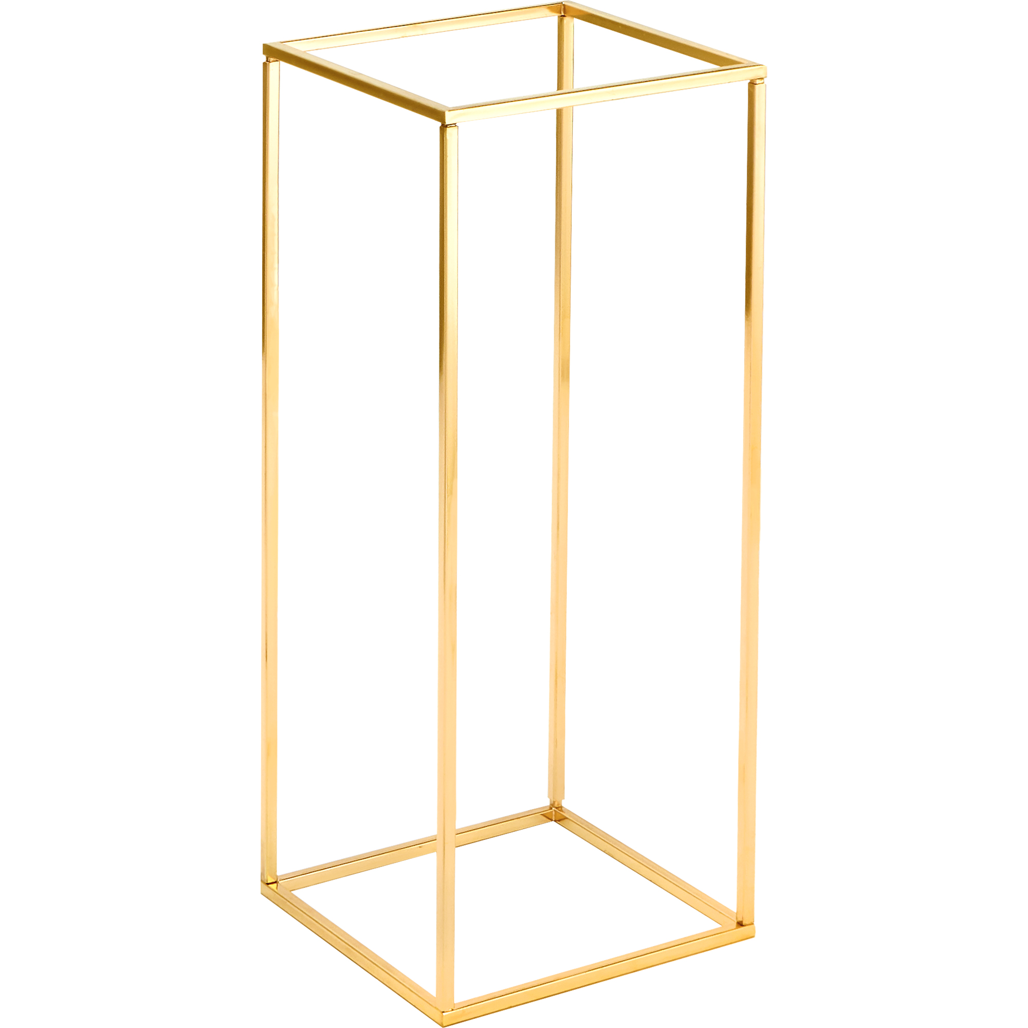 Metal Floral Box Stand 24" - Gold