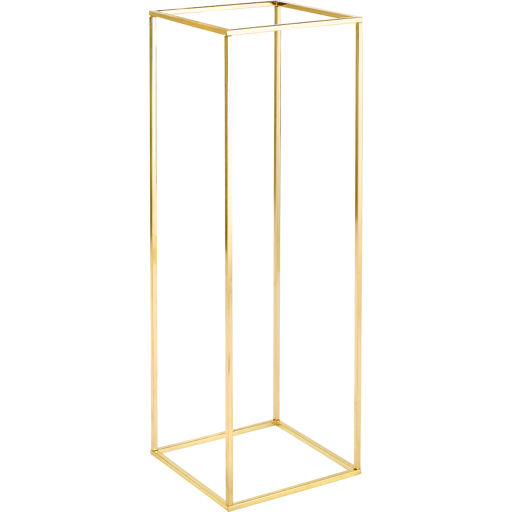 Metal Floral Box Stand 31½" - Gold