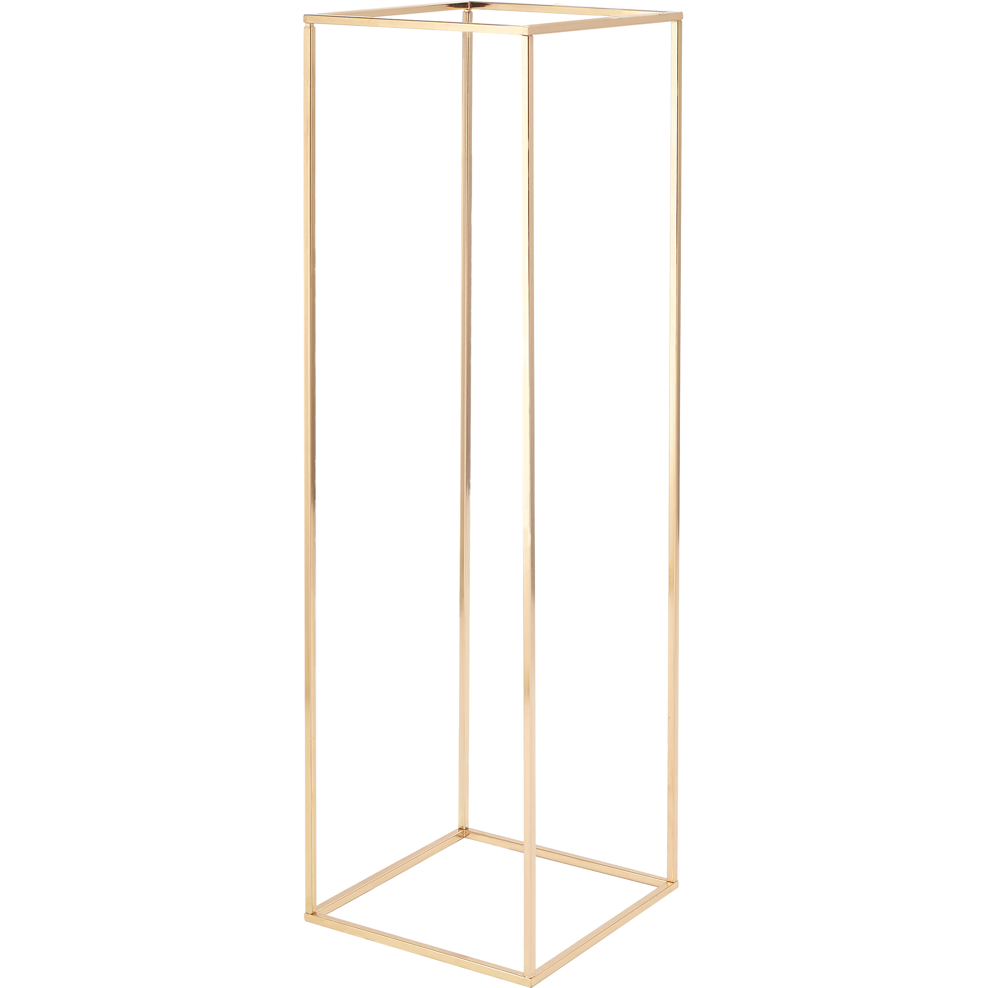 Metal Floral Box Stand 39½" - Gold
