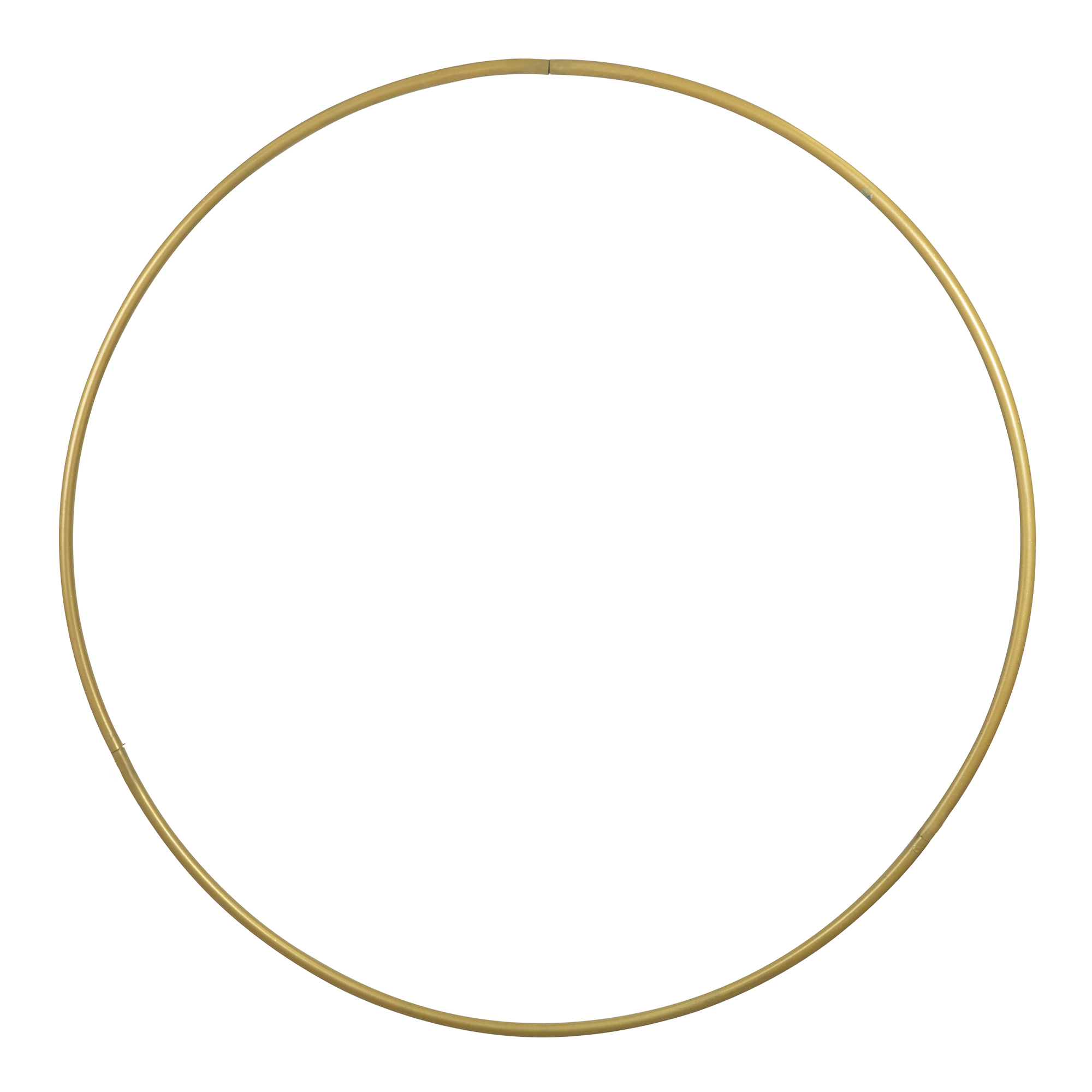 Metal Wreath Ring 18" - Gold