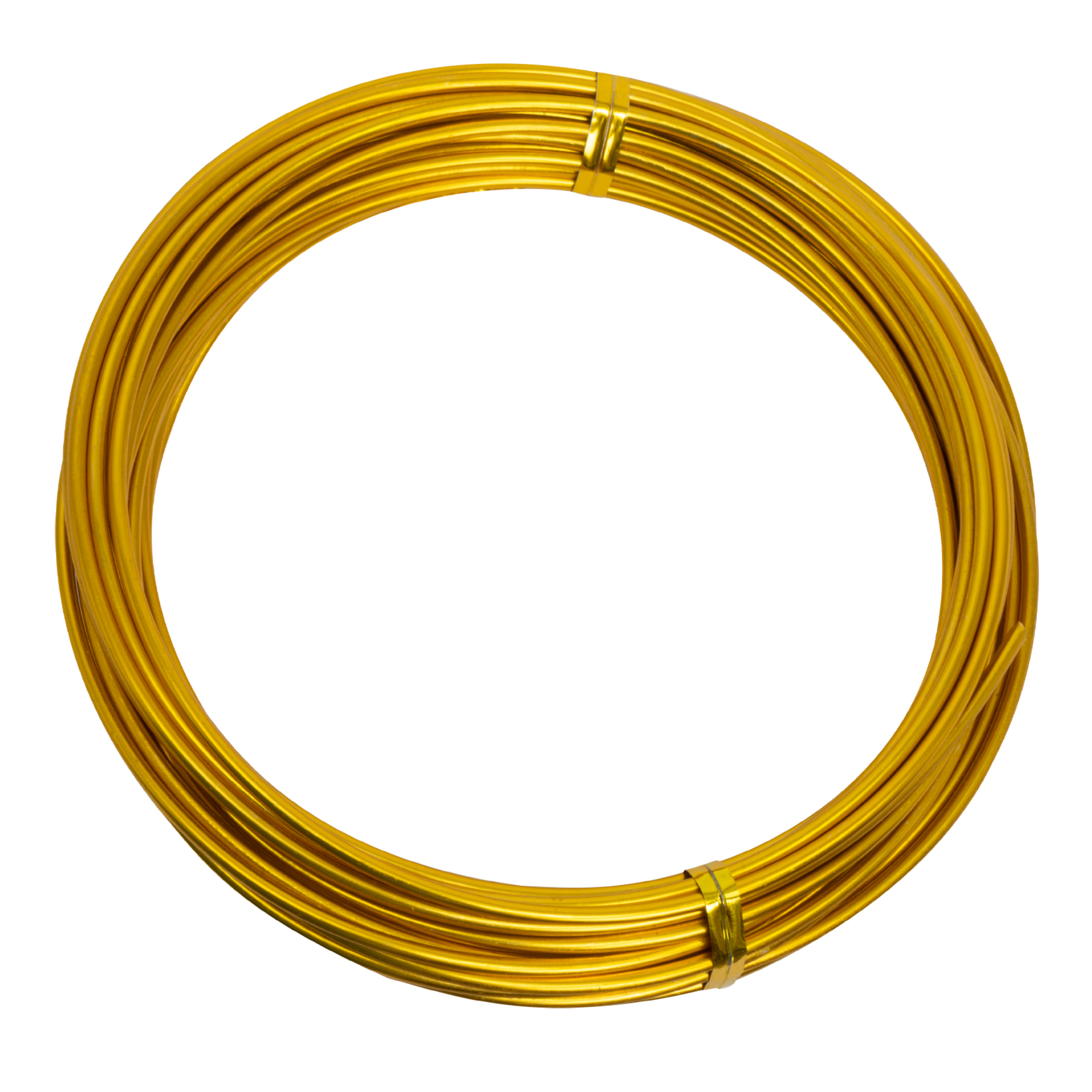 2.0mm (12 Gauge) Aluminum Wire 10 Yds/Roll - Gold