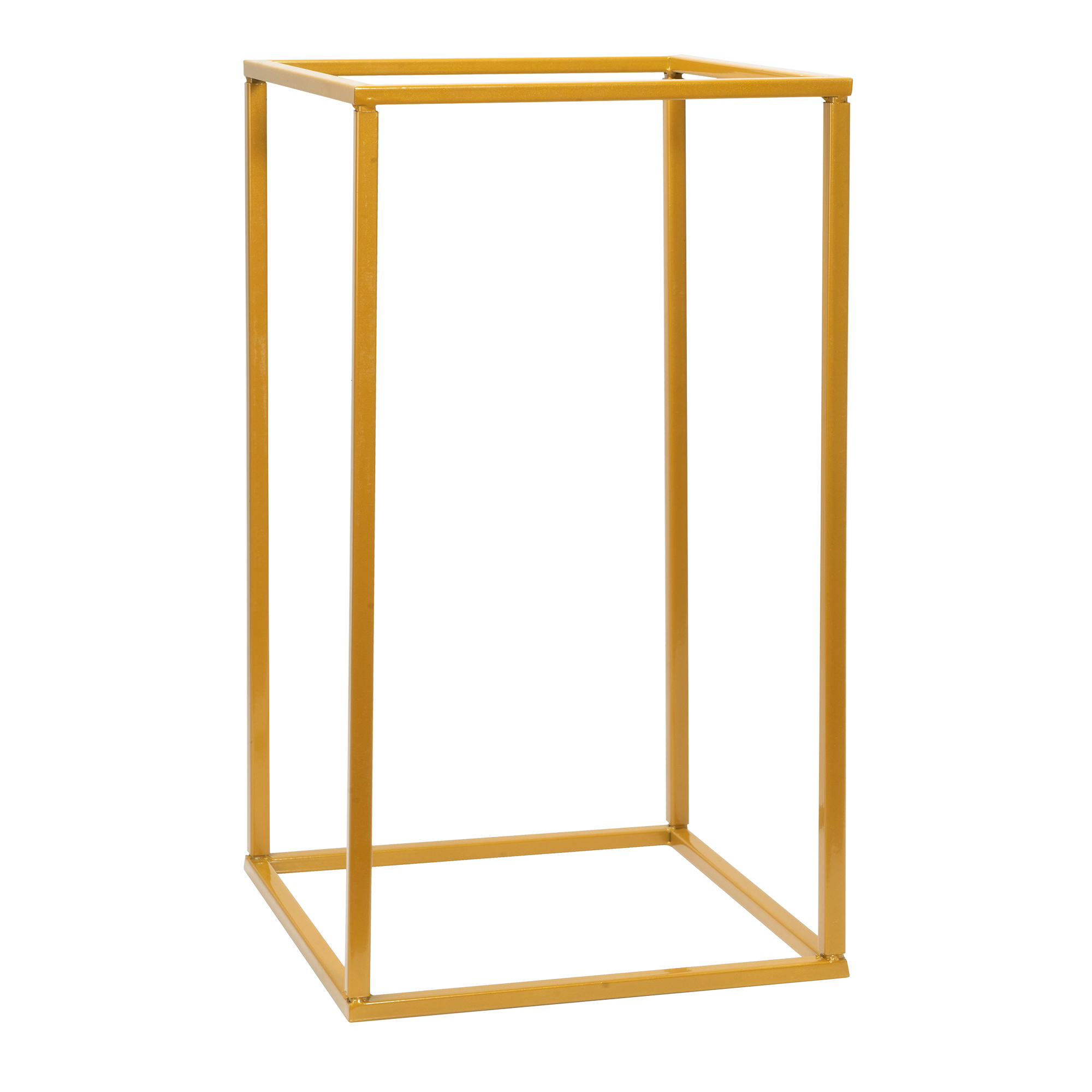 Metal Floral Box Stand 12" - Gold
