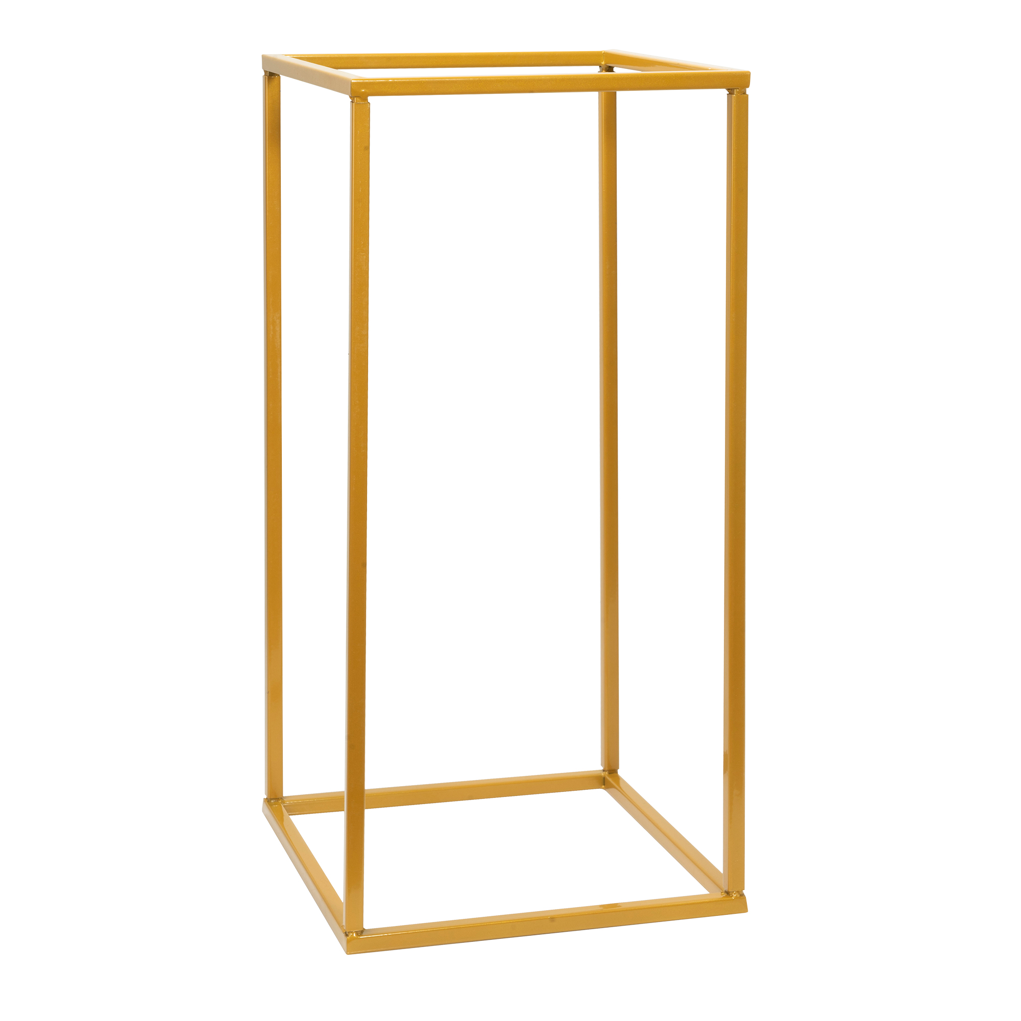 Metal Floral Box Stand 18" - Gold