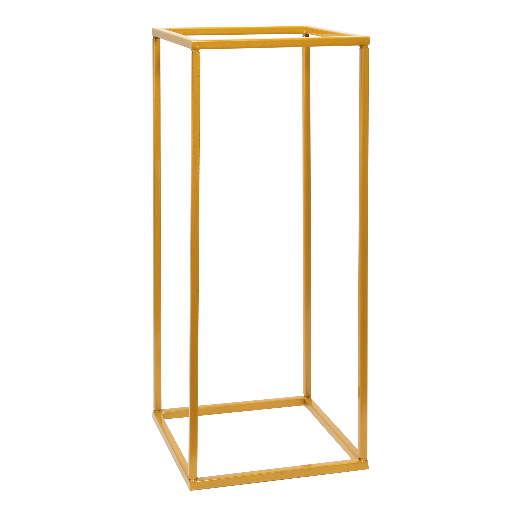 Metal Floral Box Stand 24" - Gold