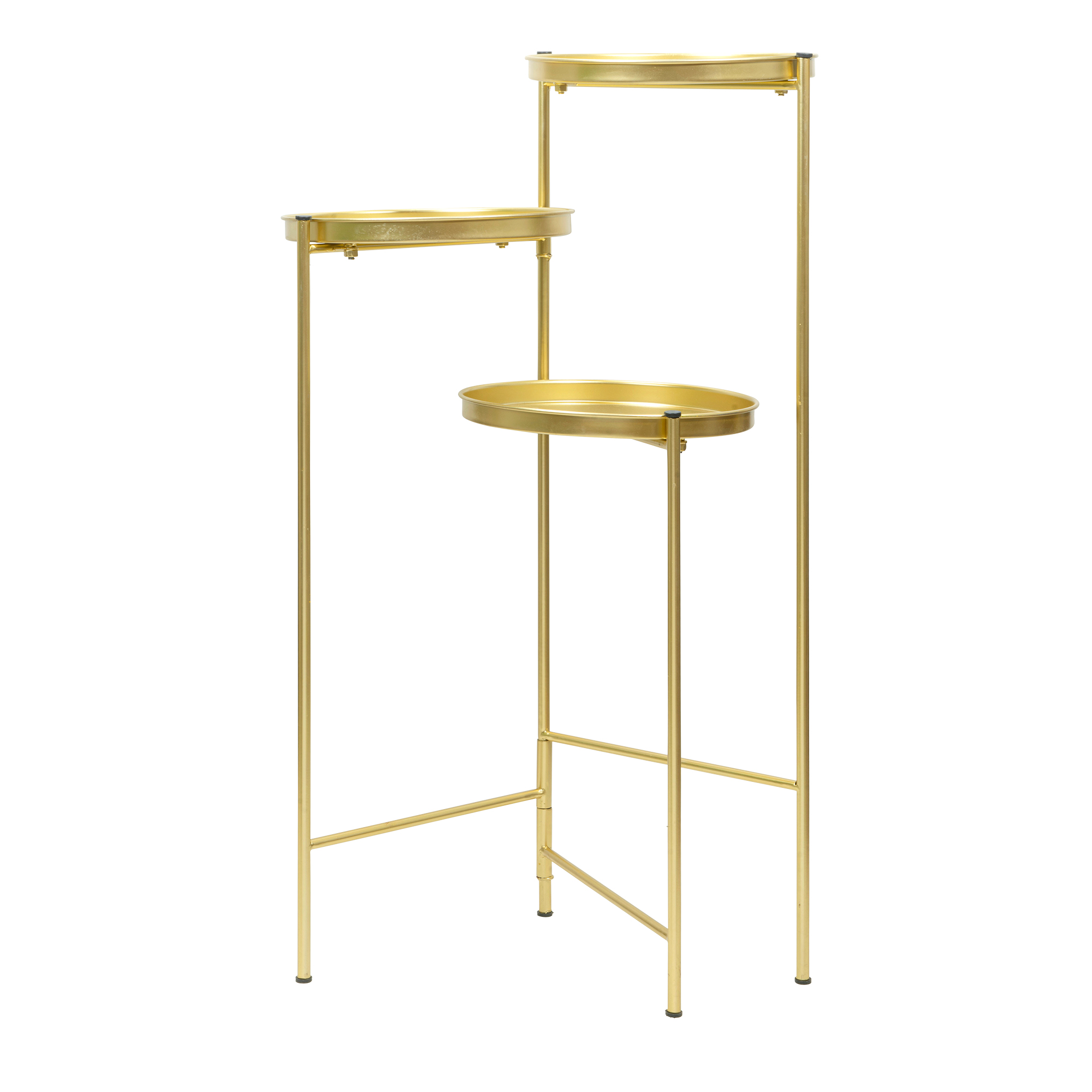 Metal 3 Layer Plant Stand 30" - Gold