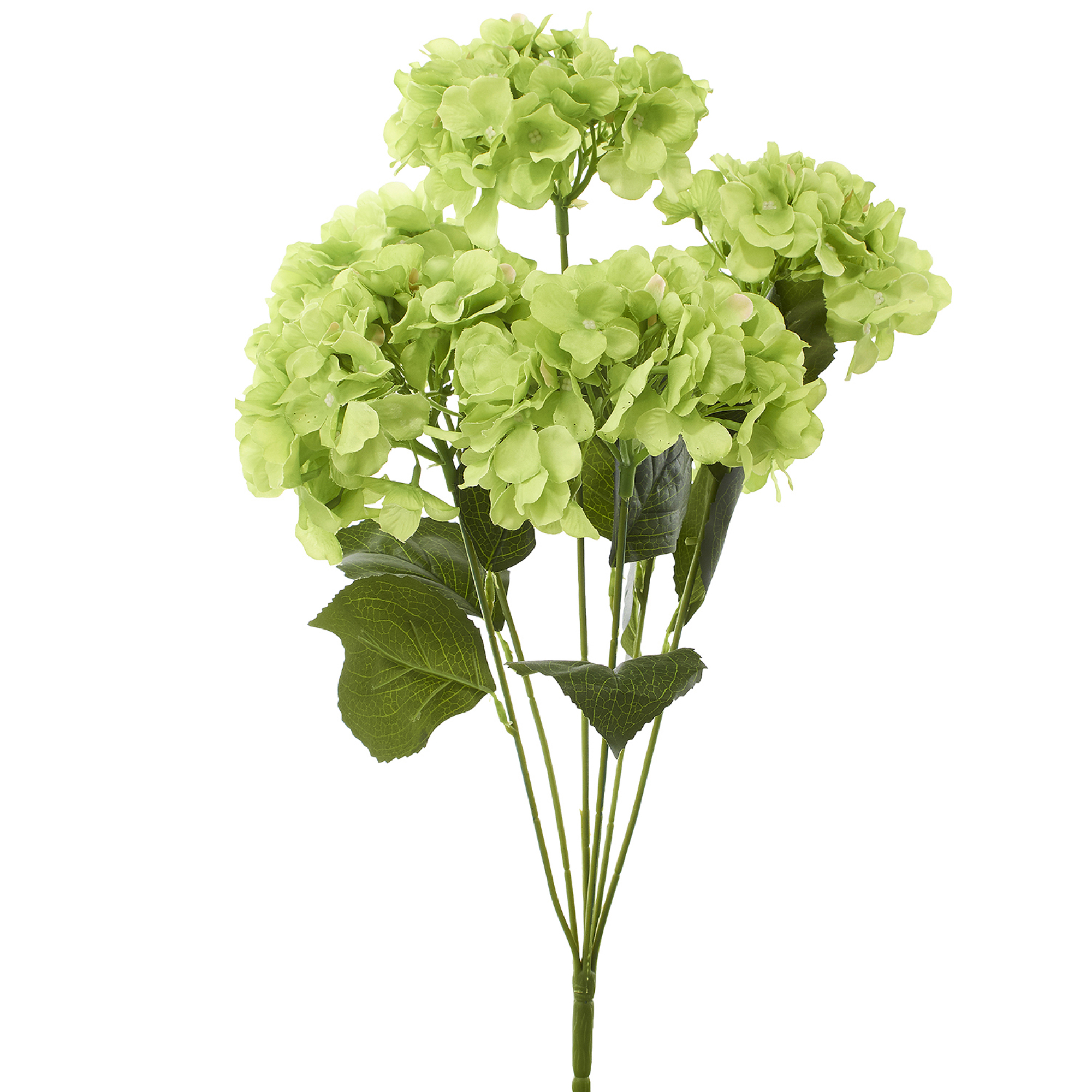 Artificial Hydrangea Bouquet 22½" - Apple Green
