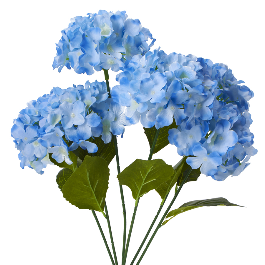 Artificial Hydrangea Bouquet 22½" - Blue