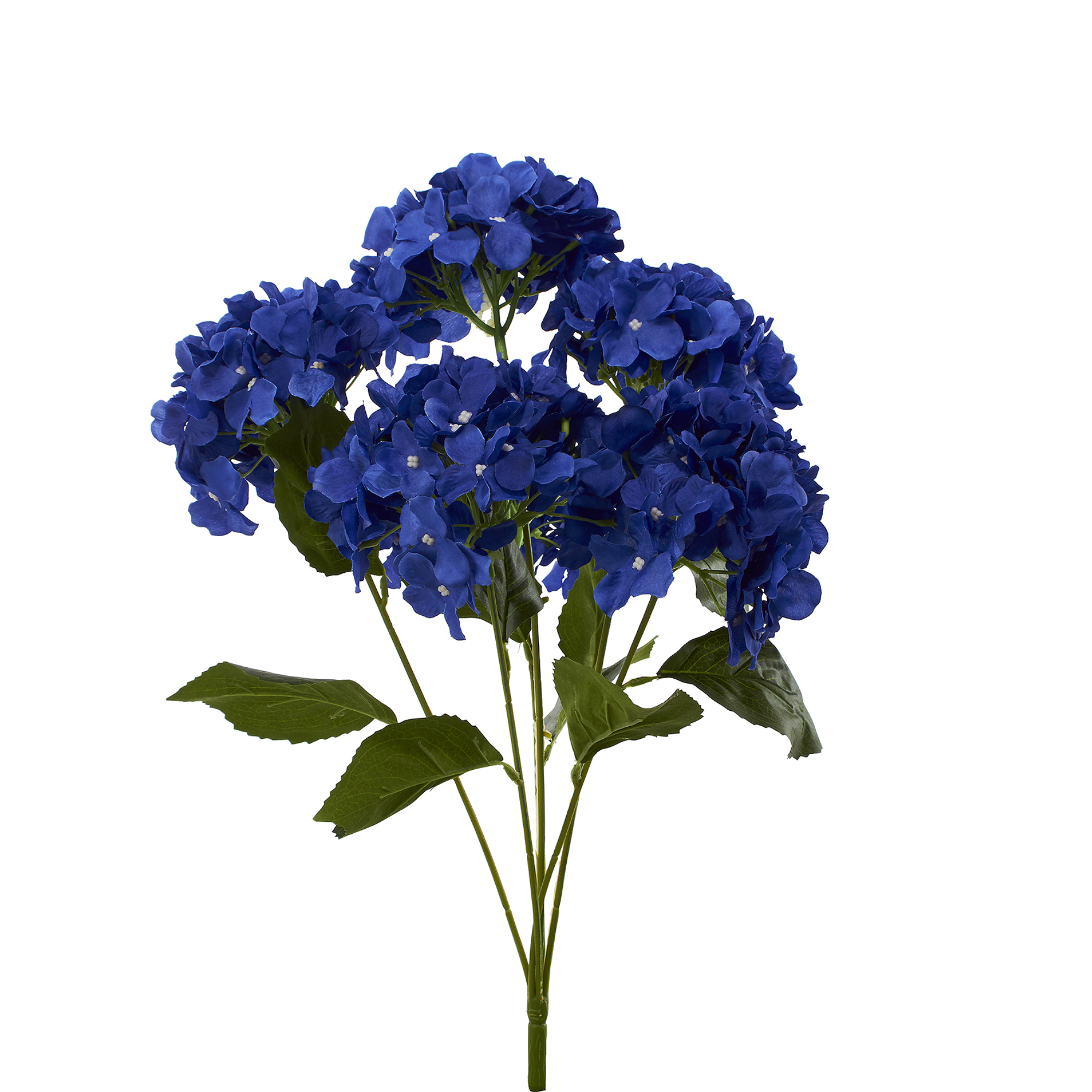 Artificial Hydrangea Bouquet 22½" - Royal Blue