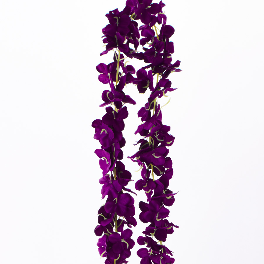 Artificial Hydrangea Flower Garland - Purple