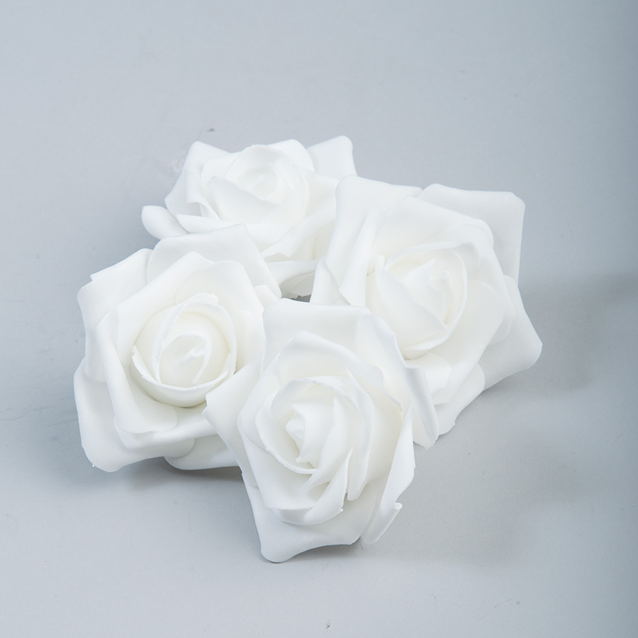 Foam Rose 2" 12pc/bag - White