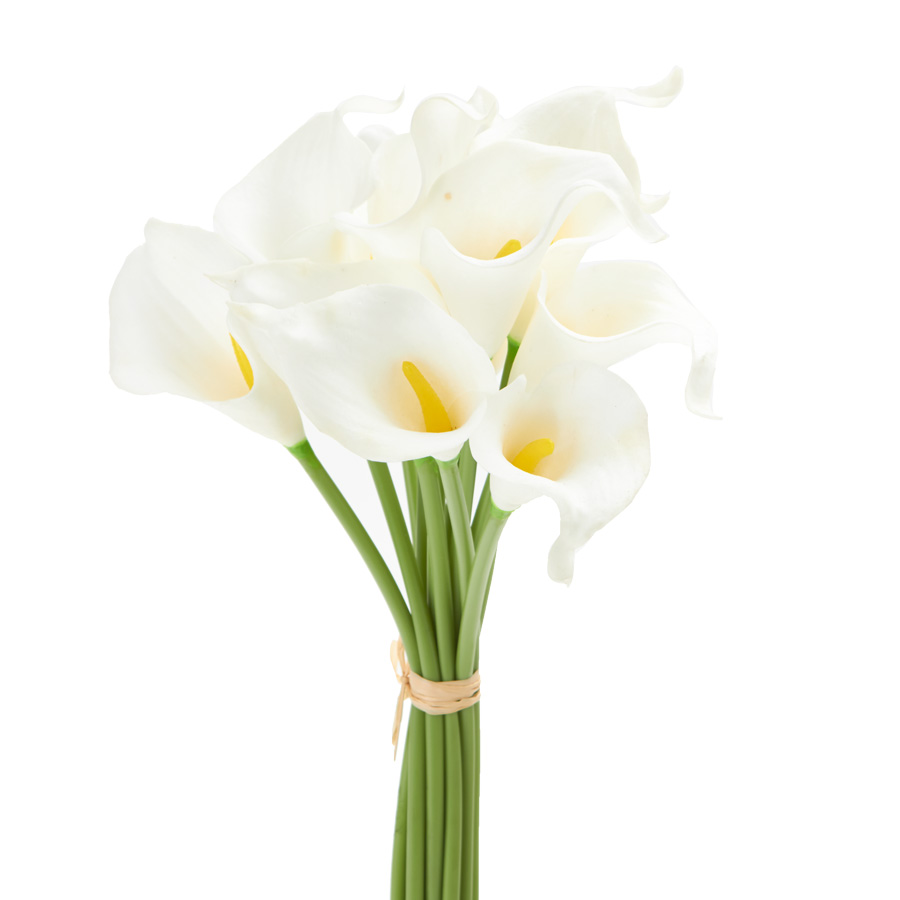 Artificial Miniature Calla Lilies 15" - White