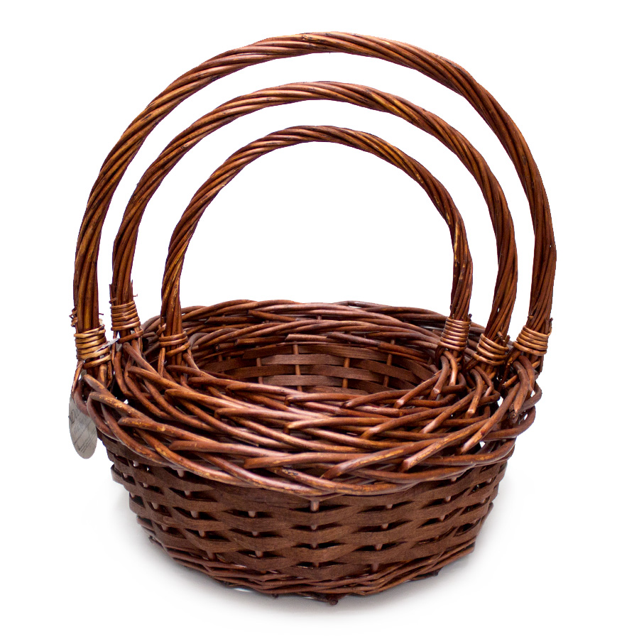 Wicker Baskets 3pc/set - Brown