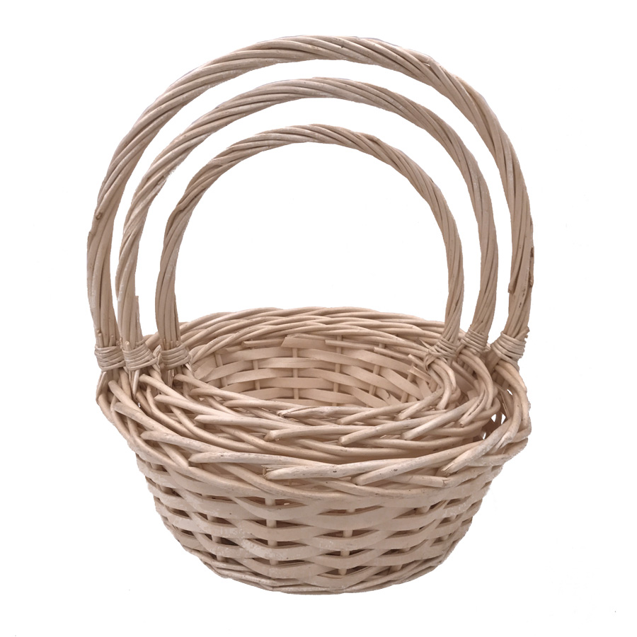 Wicker Baskets 3pc/set - Natural