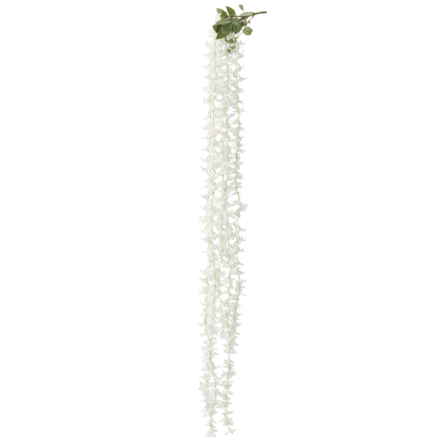Artificial Japanese Wisteria Garland - Ivory