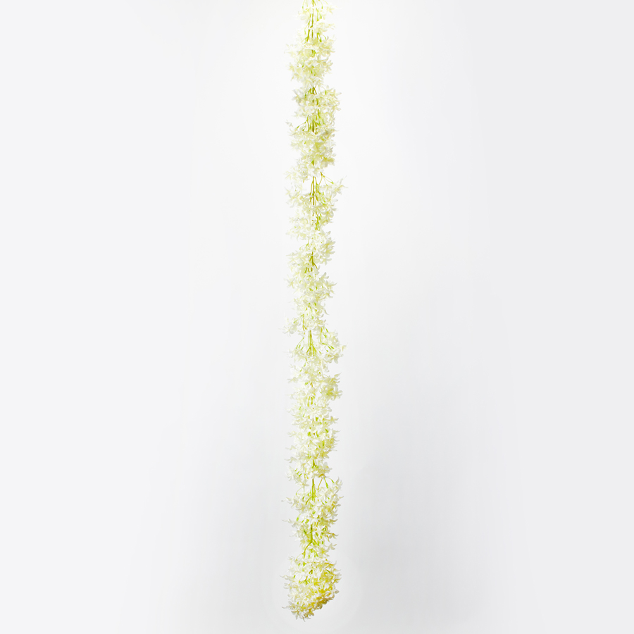 Artificial Lilac Garland - Ivory